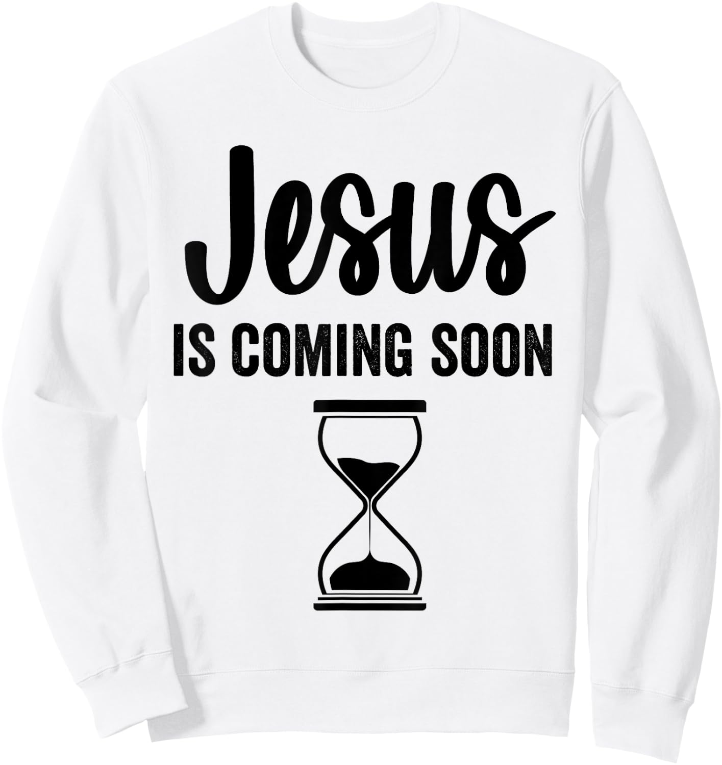 Just Here For The Boos Jesus Is Coming Soon Countdown Christian Religious Faith Sweatshirt - Sweatshirt | White
