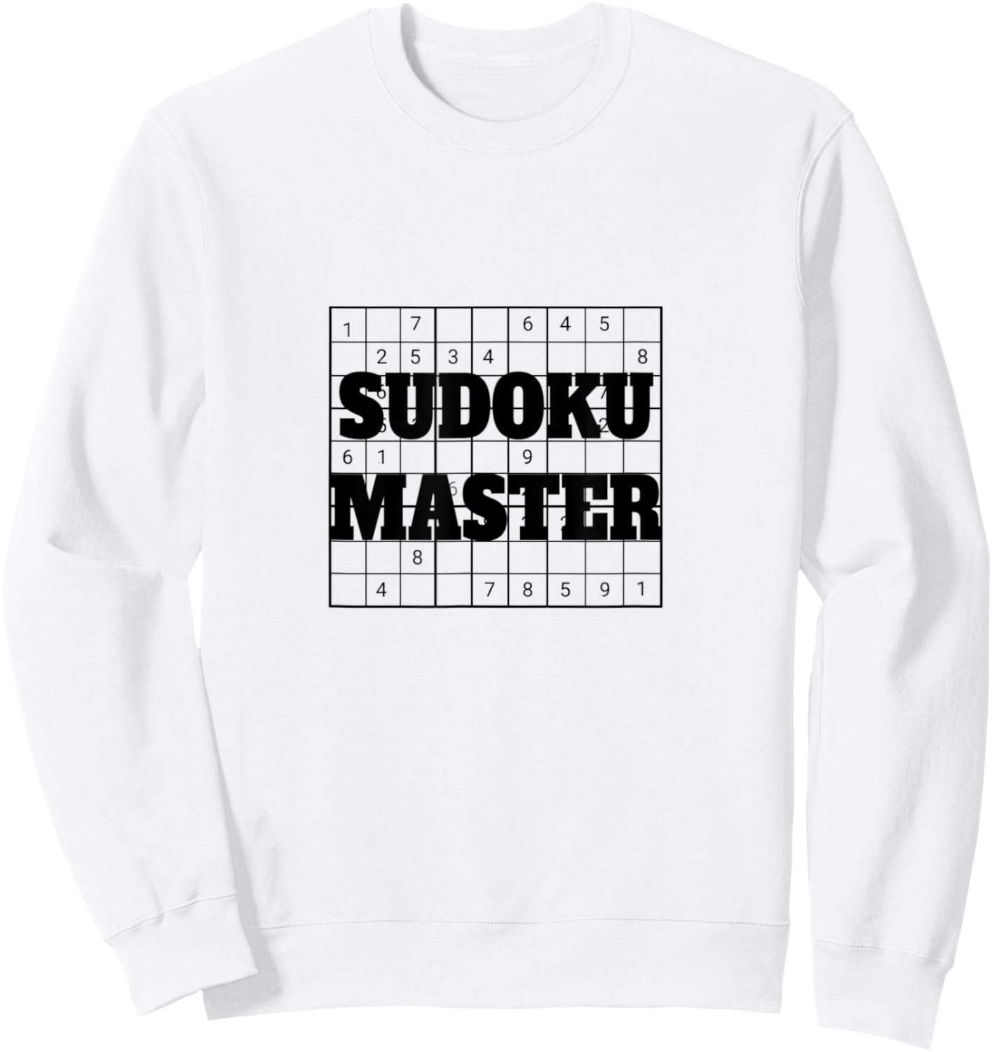 Sudoku Master for Seniors Puzzle Game Professional Player Sweatshirt - Sweatshirt | White