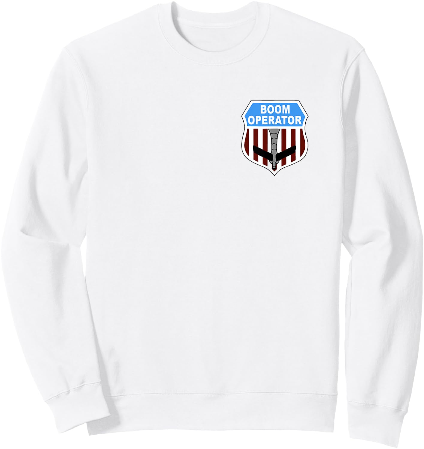 KC135 Stratotanker Boom Operator Tanker Shield US Air Force Sweatshirt - Sweatshirt | White