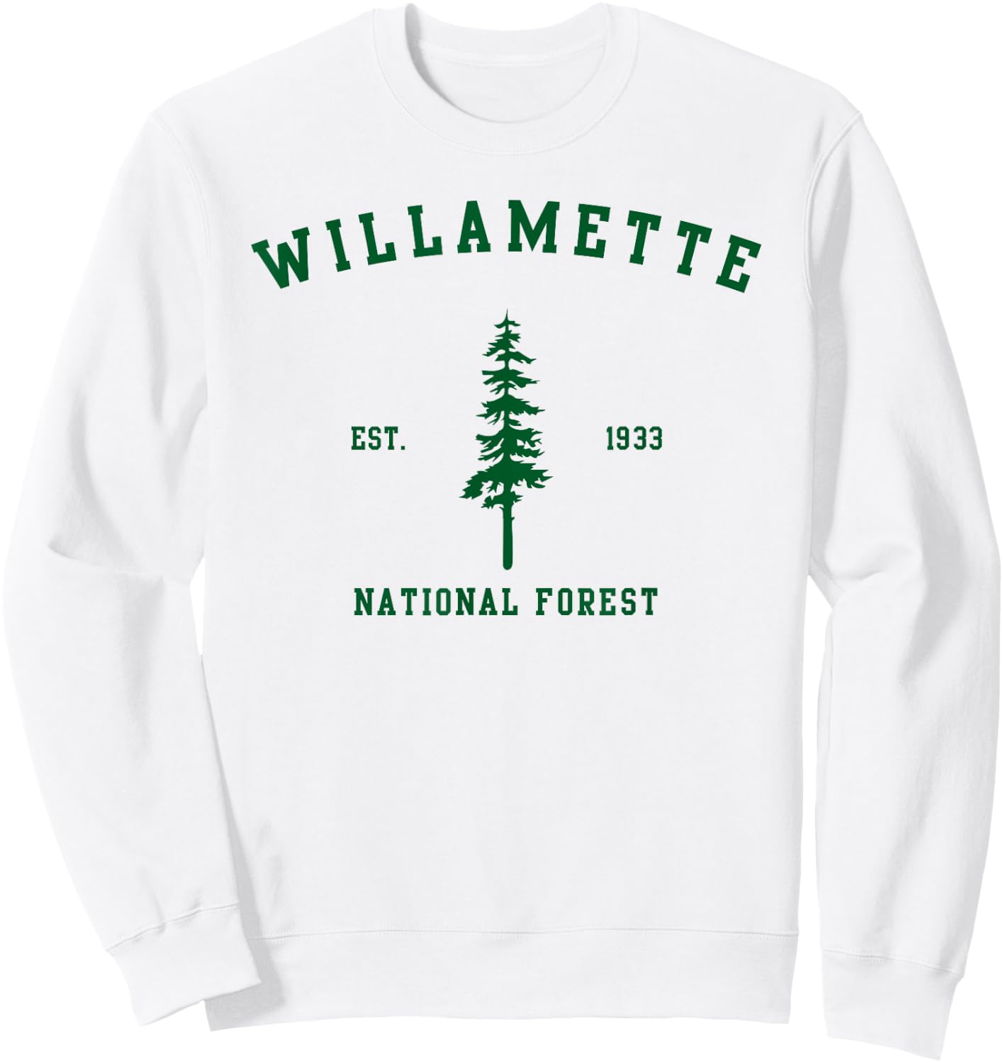 Willamette National Forest Explore Oregon Sweatshirt - Sweatshirt | White