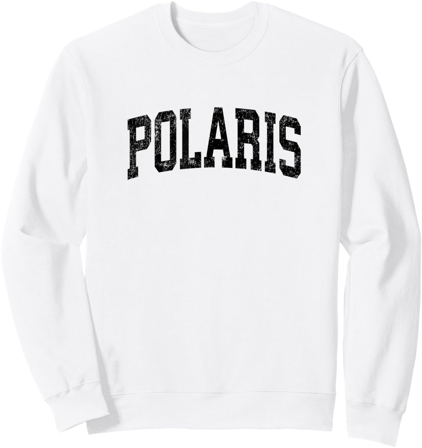 Polaris Montana MT Vintage Athletic Sports Black Design Sweatshirt - Sweatshirt | White