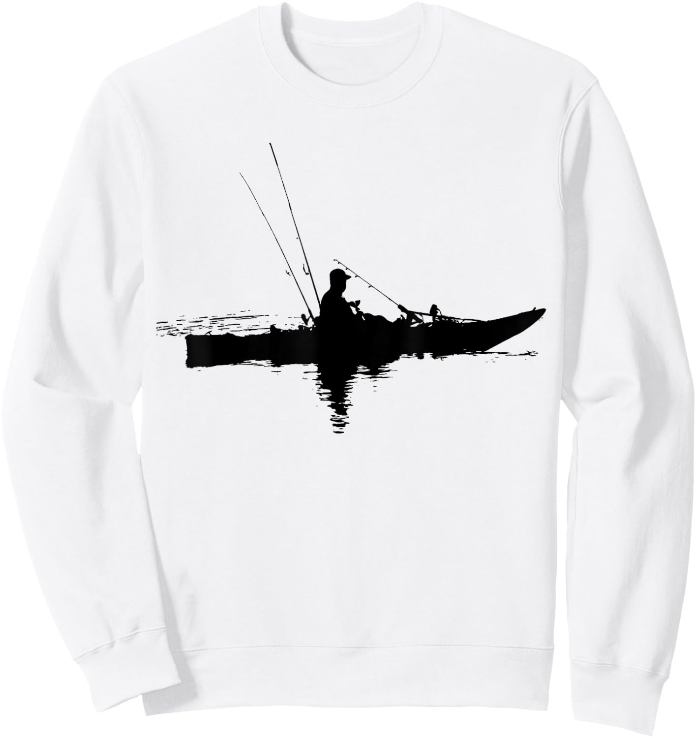 Kayak Fishing | Kayaking Sweatshirt - Sweatshirt | White
