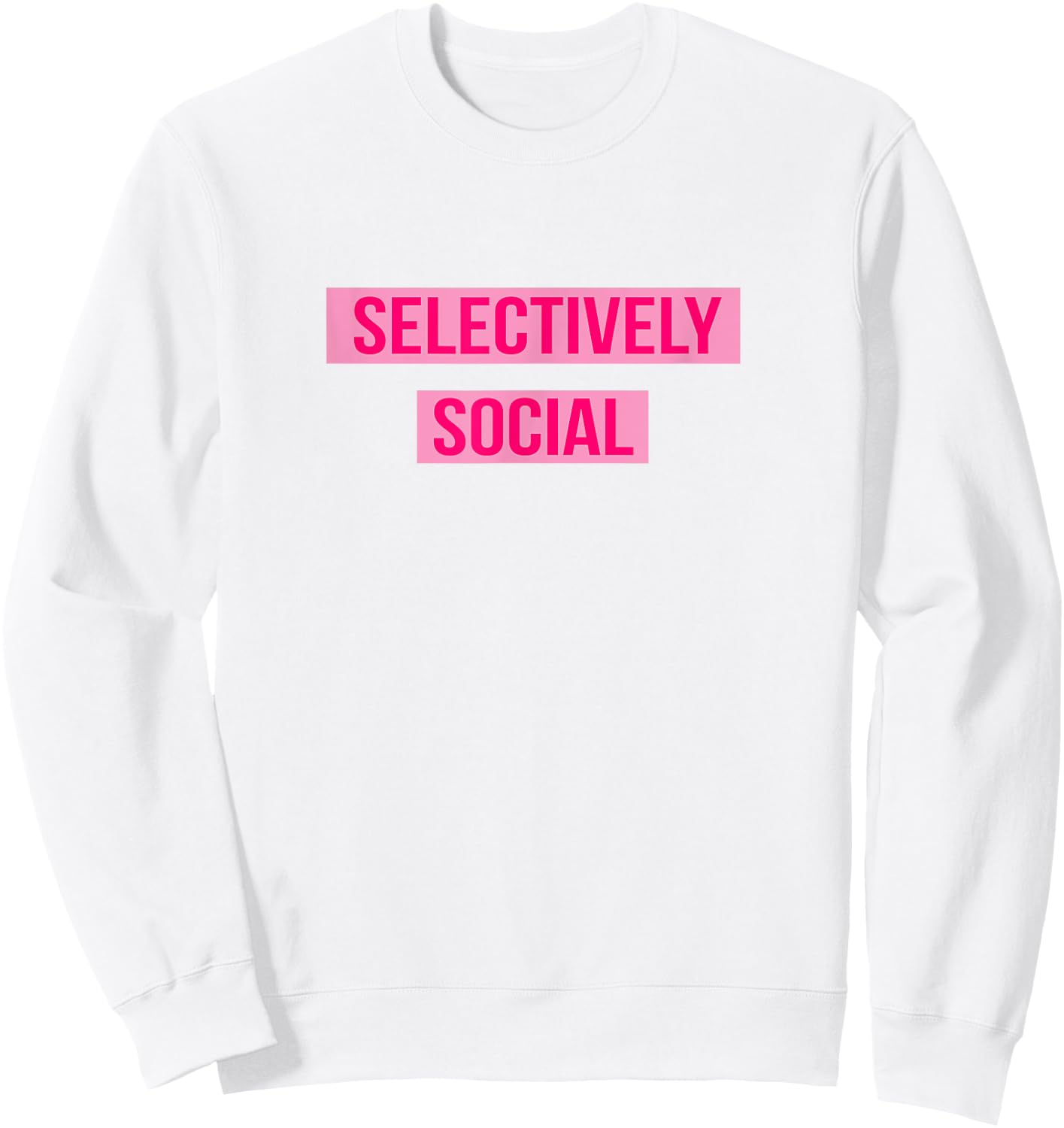 Selectively Social Sweatshirt - Sweatshirt | White