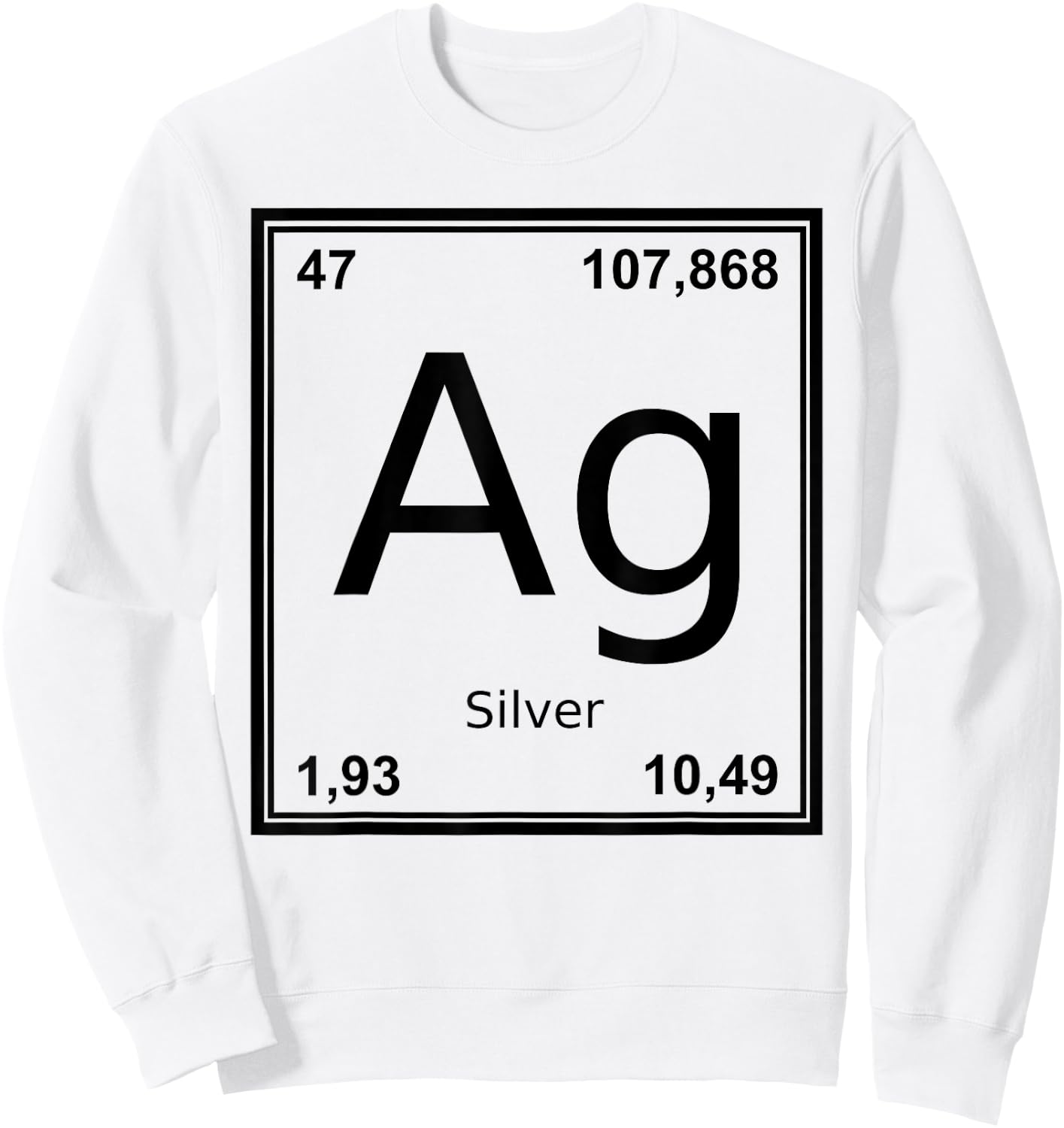 Silver symbol costume Sweatshirt - Sweatshirt | White