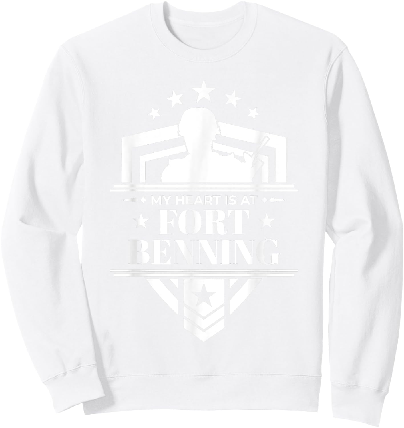 Fort Benning Shirt Military Family Sweatshirt - Sweatshirt | White