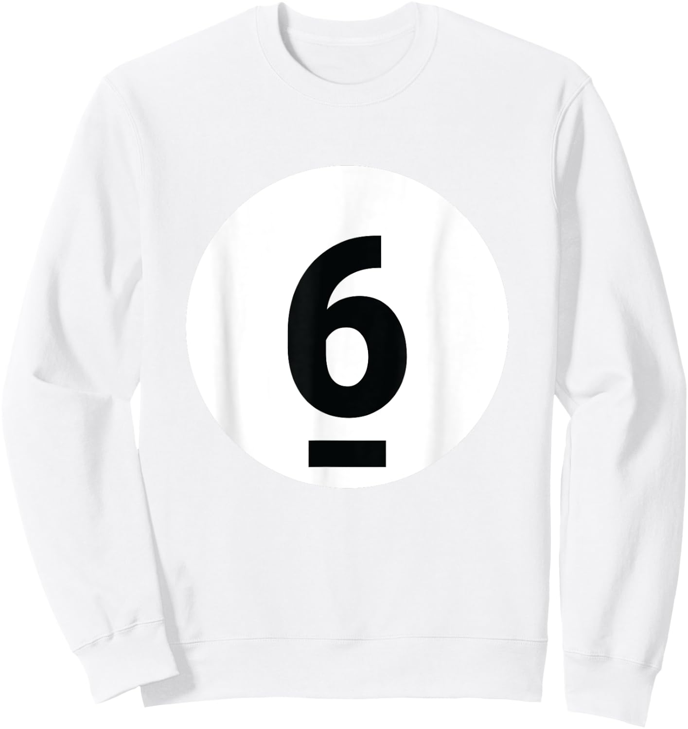 8 Pool Ball 6 Billiards Costume Halloween Group Matching Sweatshirt - Sweatshirt | White