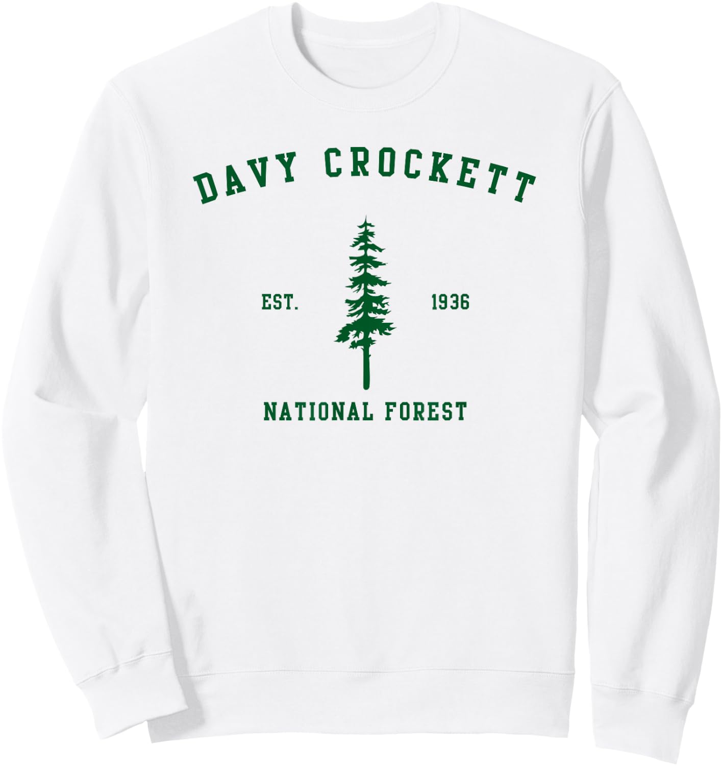 Davy Crockett National Forest Explore Texas Sweatshirt - Sweatshirt | White