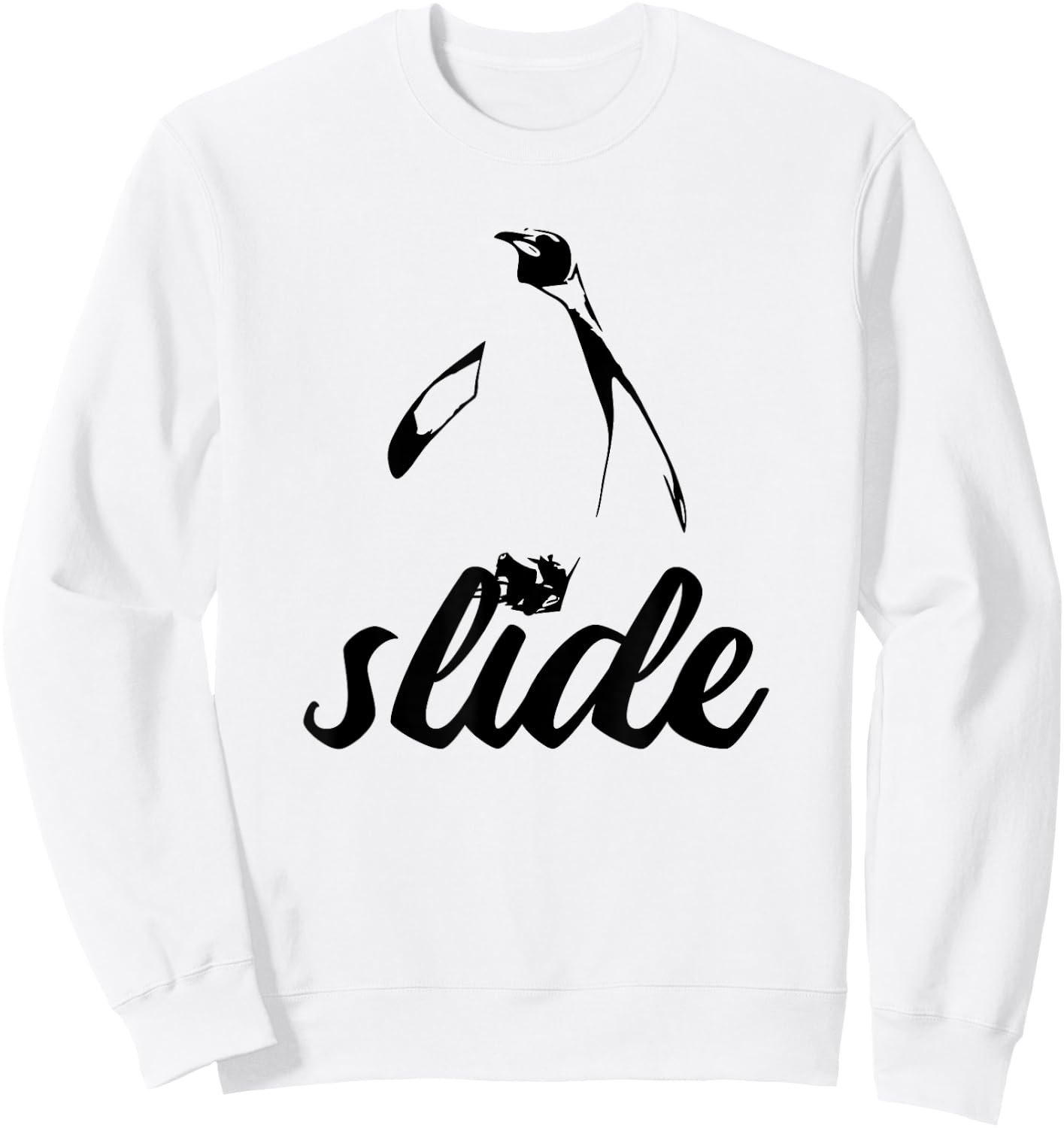 Slide! Penguin Power Animal Sweatshirt - Sweatshirt | White