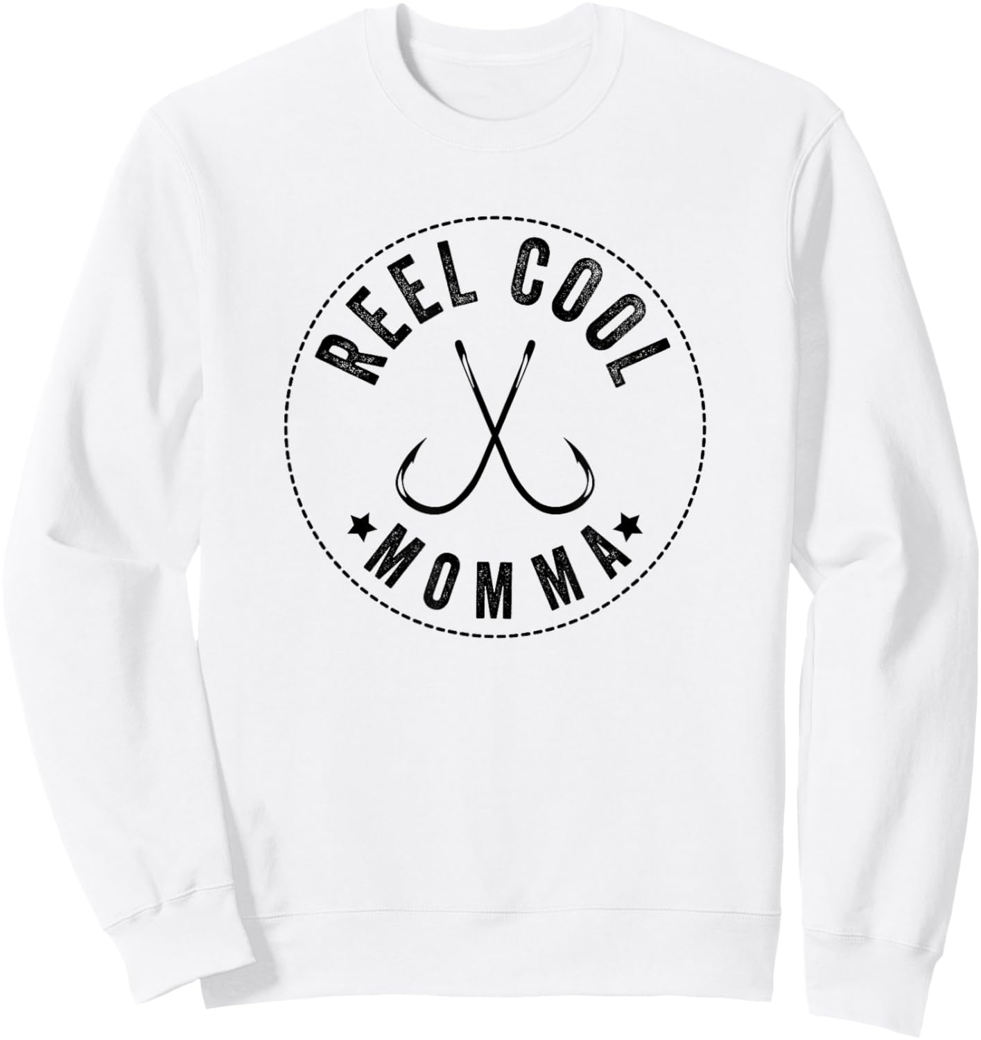 Reel Cool Momma, Moms Fishing Sweatshirt - Sweatshirt | White