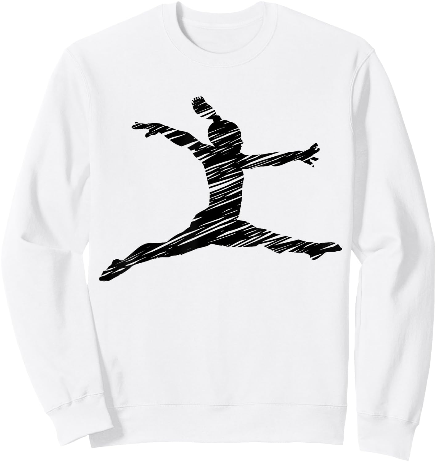 Gift Gymnastics Ladies Retro Gymnastics Motif - Blue, Women's Small Sweatshirt - Sweatshirt | White