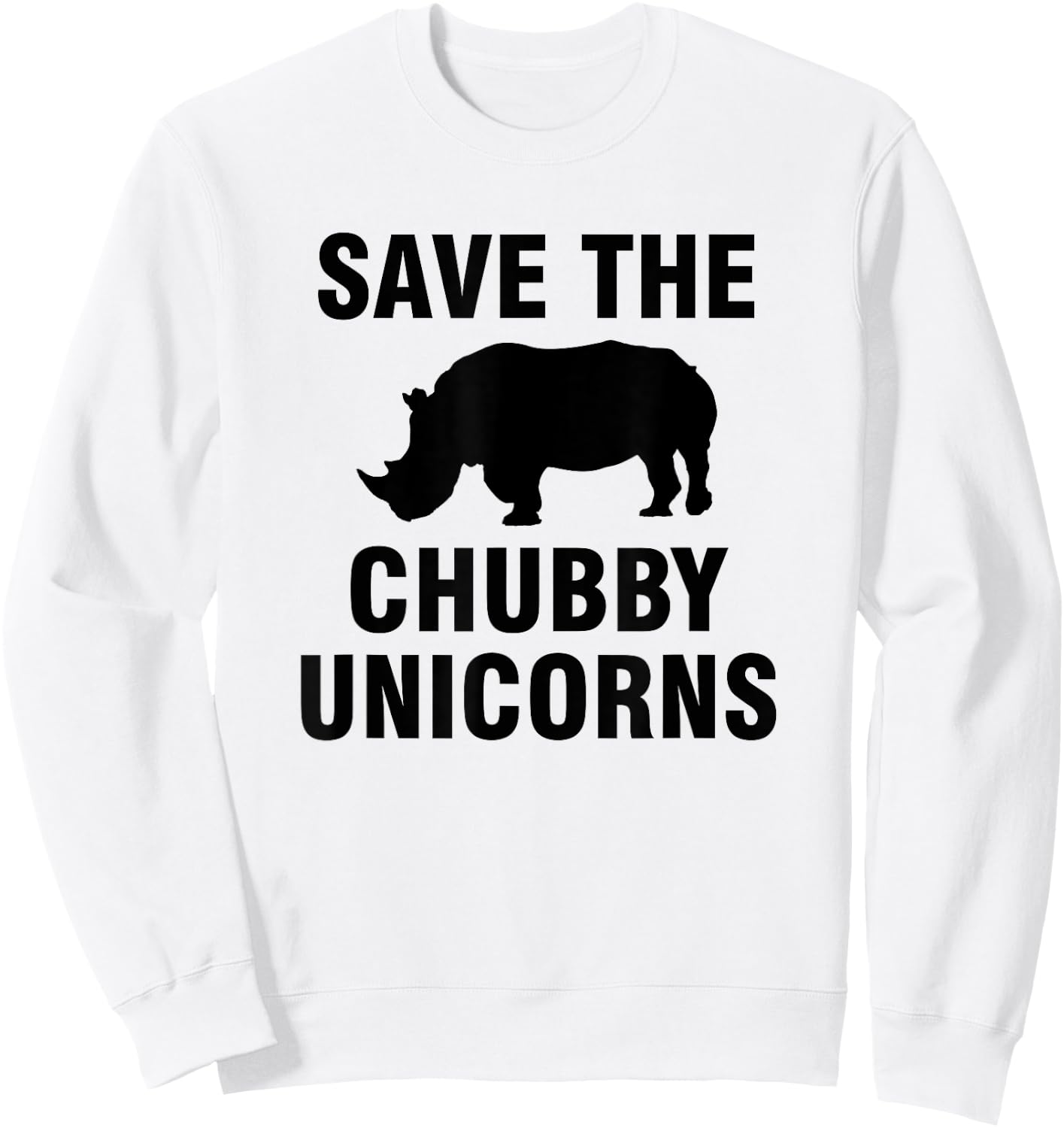 Save the chubby unicorns Sweatshirt - Sweatshirt | White