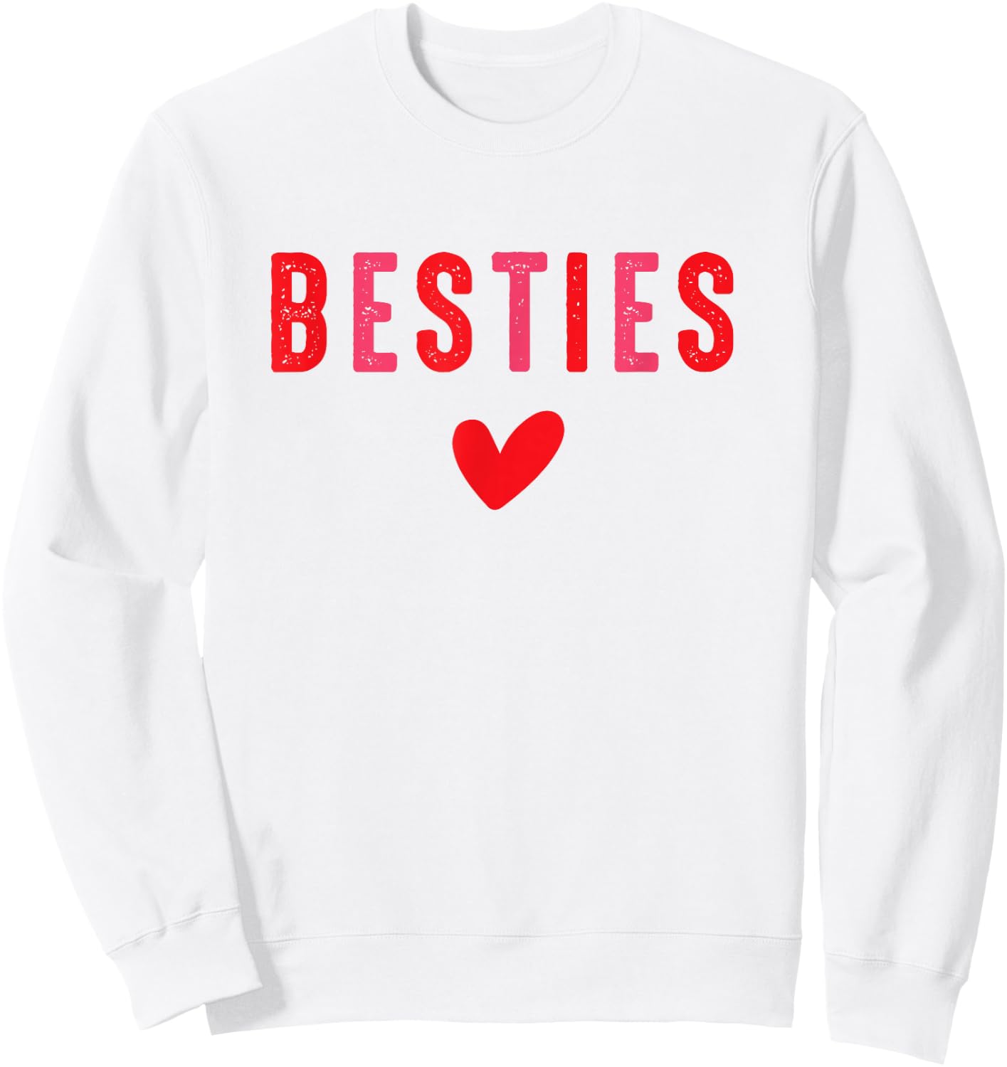 Besties Cute Matching Mother Daughter Friend Valentine's Day Small Sweatshirt - Sweatshirt | White