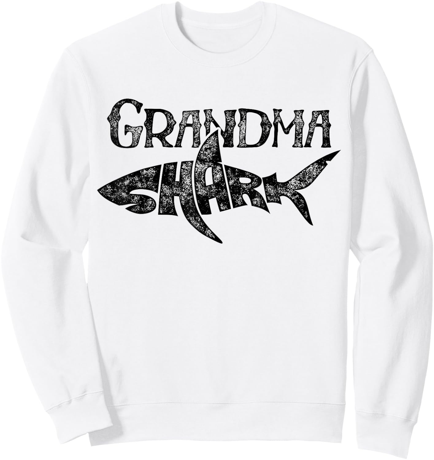 Grandma Shark T Shirt Family Matching Women Jawsome Gift Sweatshirt - Sweatshirt | White