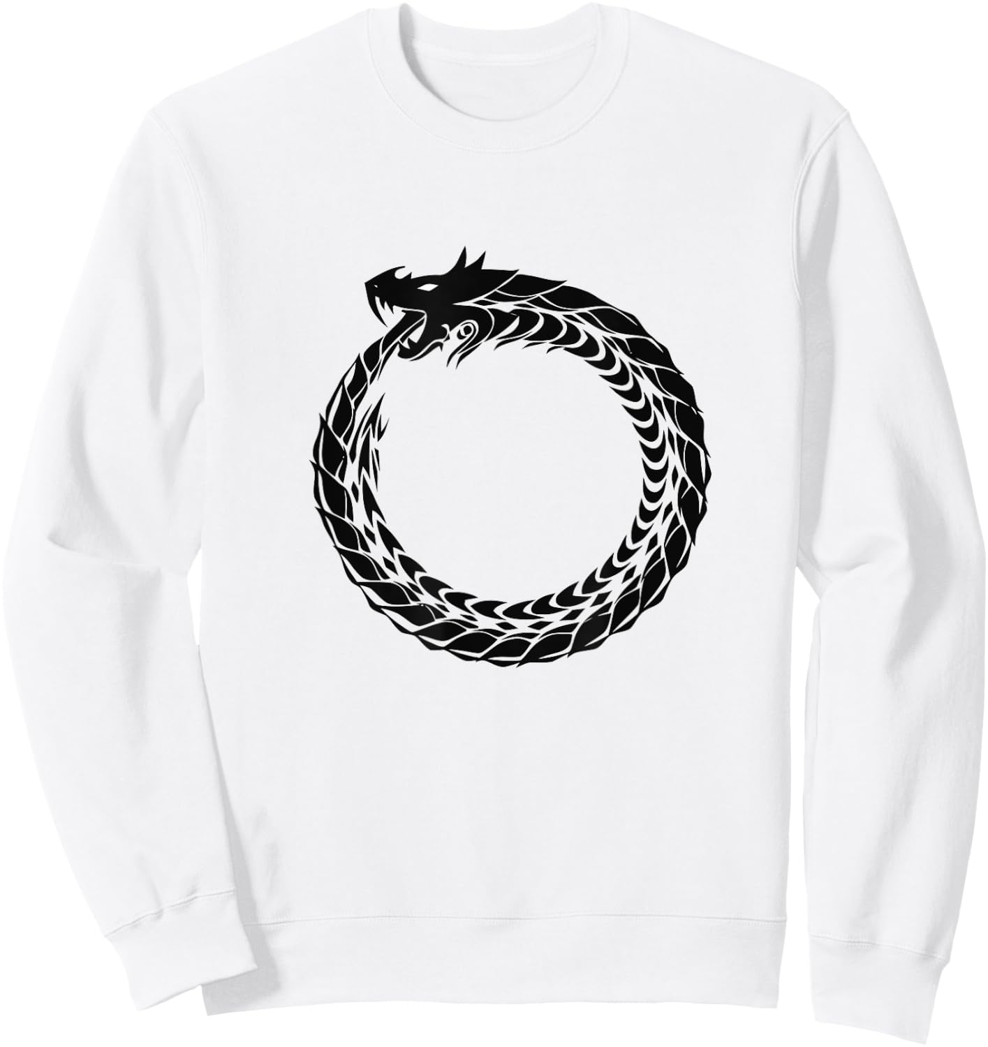 Ouroboros the eternal snake Sweatshirt - Sweatshirt | White