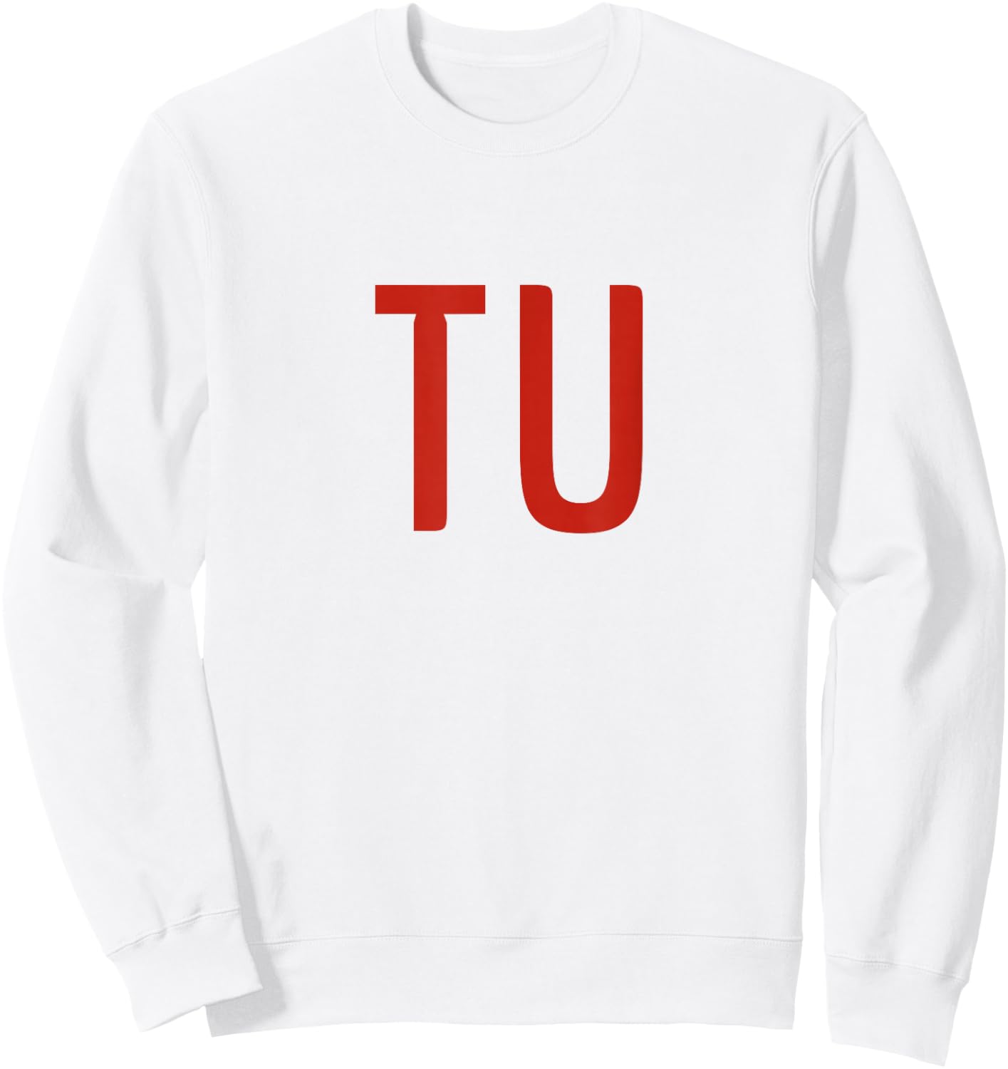 TU - Portugal Three Part Design - Portuguese Flag Part 2 Sweatshirt - Sweatshirt | White