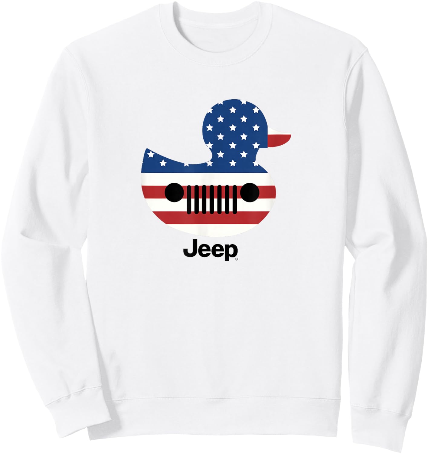 Jeep Duck Flag Sweatshirt - Sweatshirt | White