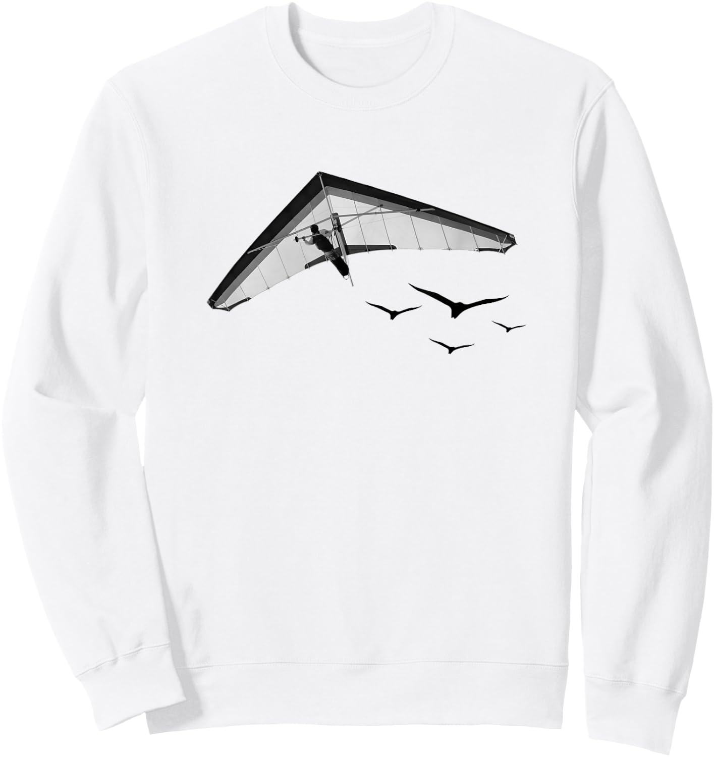 Hang Glide. Pilot Quote Fly, Aviate Sweatshirt - Sweatshirt | White