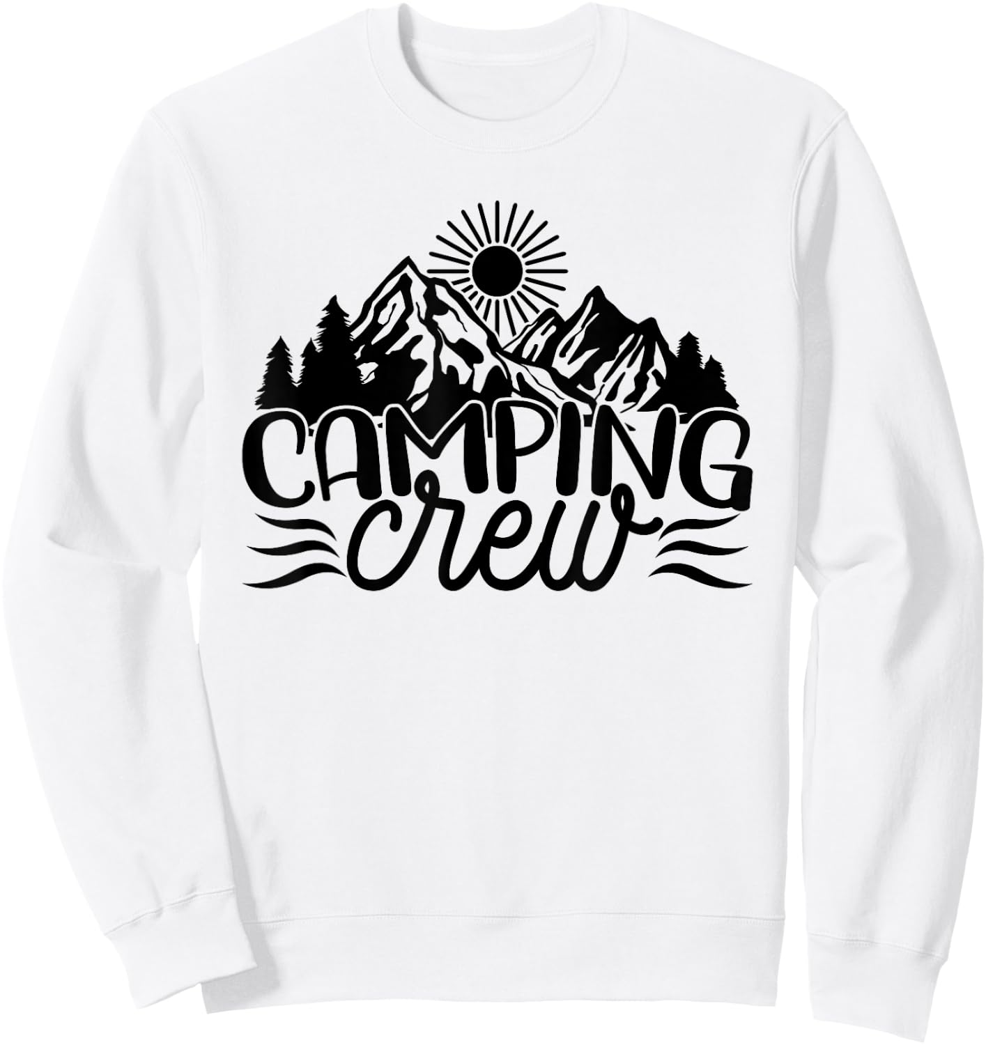 Camping Crew, Matching, Family, Men Women Kids Nature Camper Sweatshirt - Sweatshirt | White