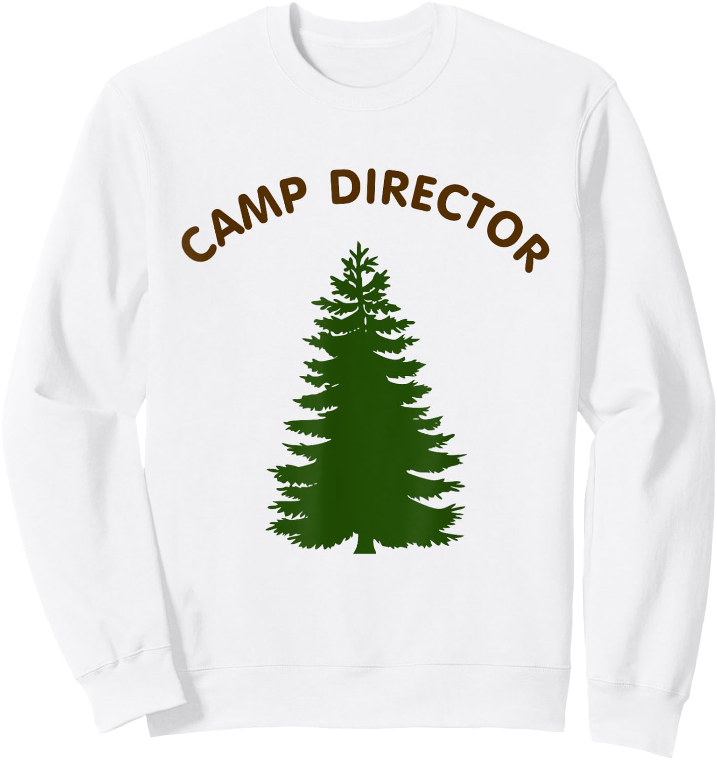 Camp Director Counselor Summer Pine Tree Gift - Blue Men Women Sweatshirt - Sweatshirt | White