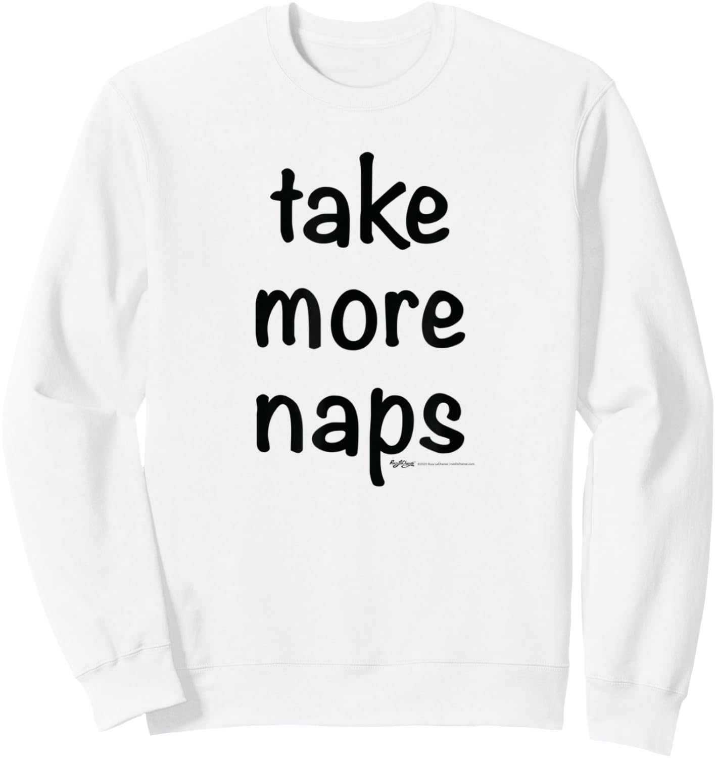 Take More Naps Sweatshirt - Sweatshirt | White