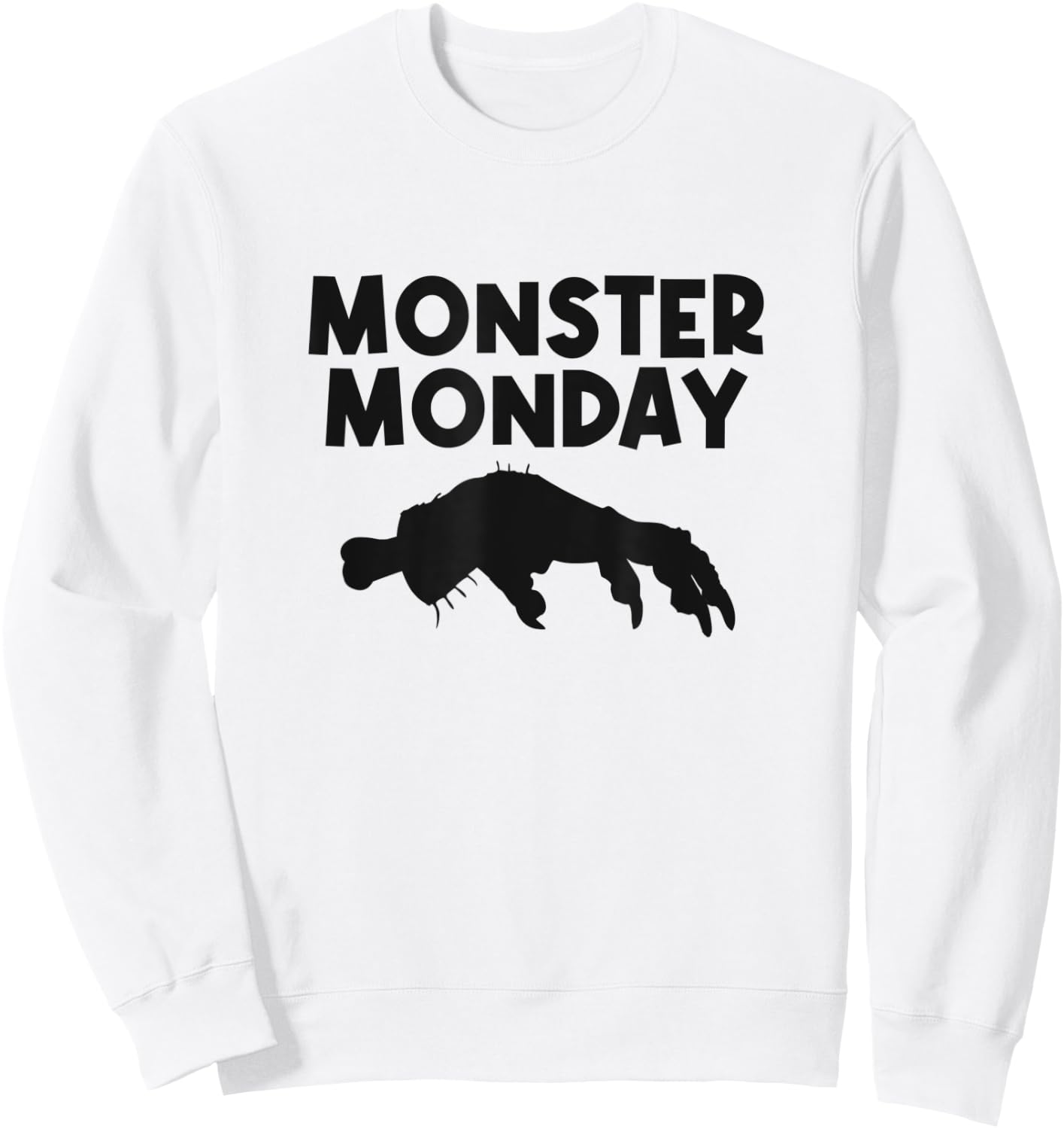 Day Of The Week Easy Halloween Costume Monster Monday Sweatshirt - Sweatshirt | White