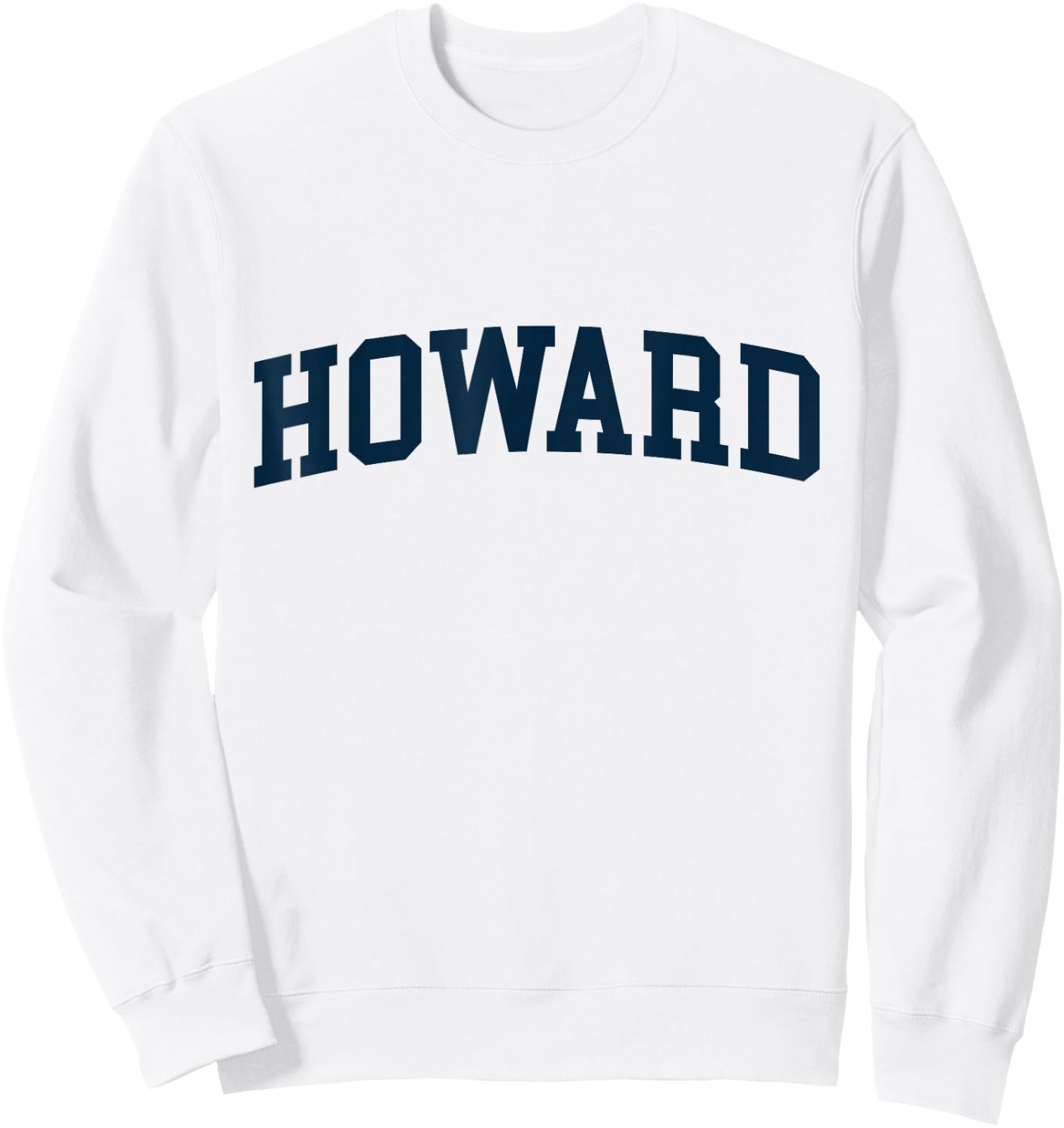 Howard Varsity Style Vintage Sweatshirt - Sweatshirt | White