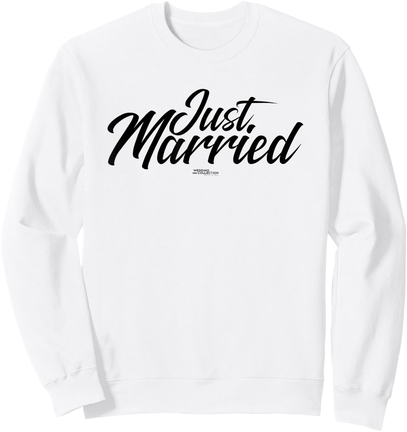 Just Married Wedding Sweatshirt - Sweatshirt | White