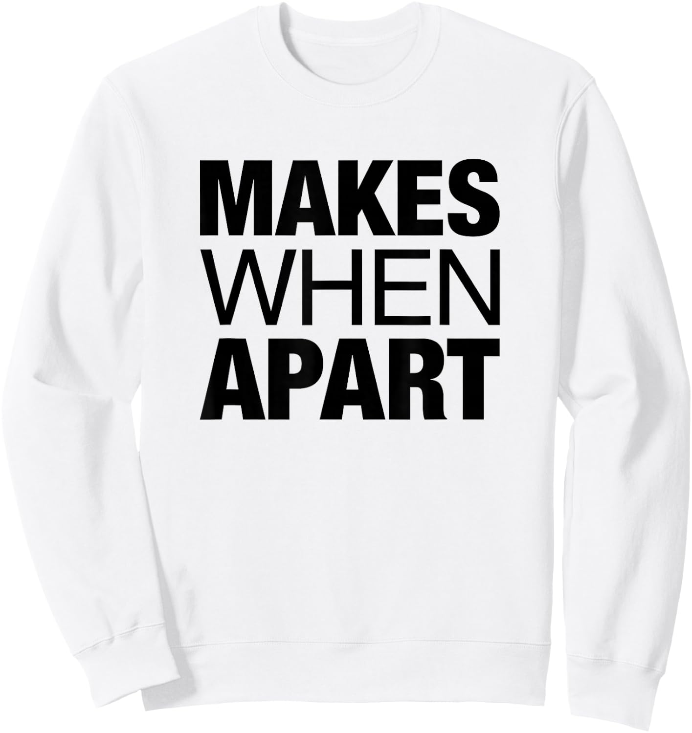 Nothing Makes Sense When We're Apart Cute Couple Matching Sweatshirt - Sweatshirt | White