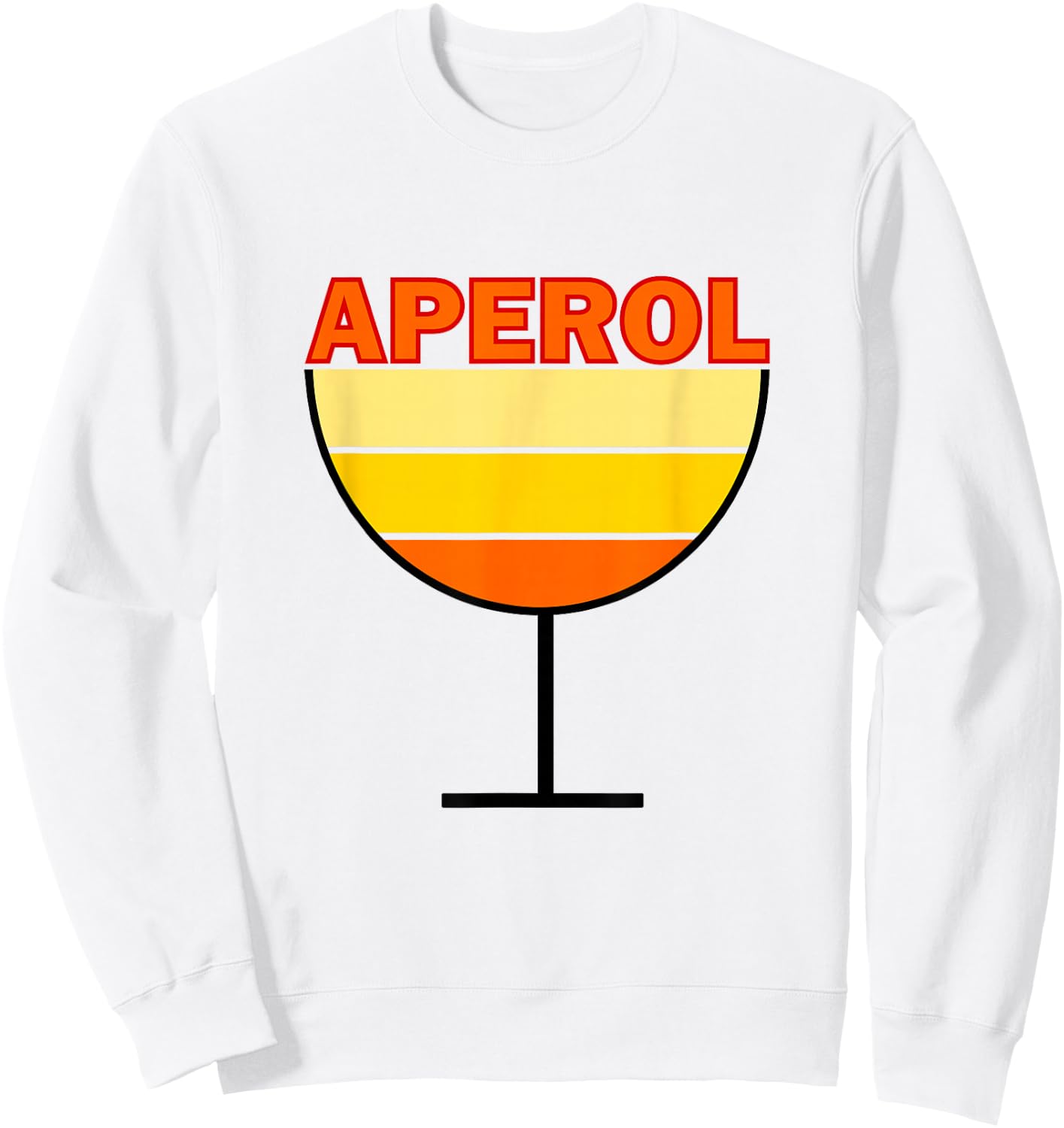 Aperol Spritz Love Aperol Vintage Drink Sweatshirt - Sweatshirt | White