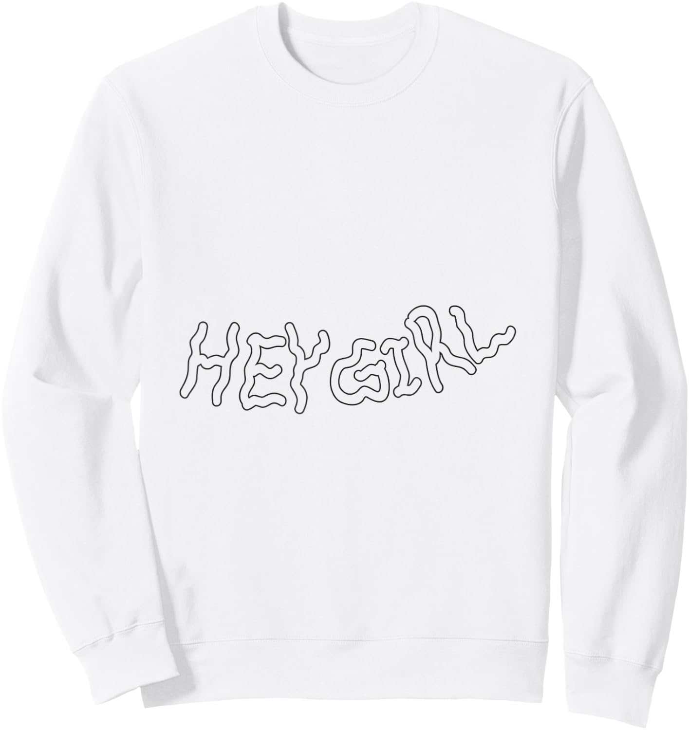 Lady Gaga Official Hey Girl Sweatshirt - Sweatshirt | White
