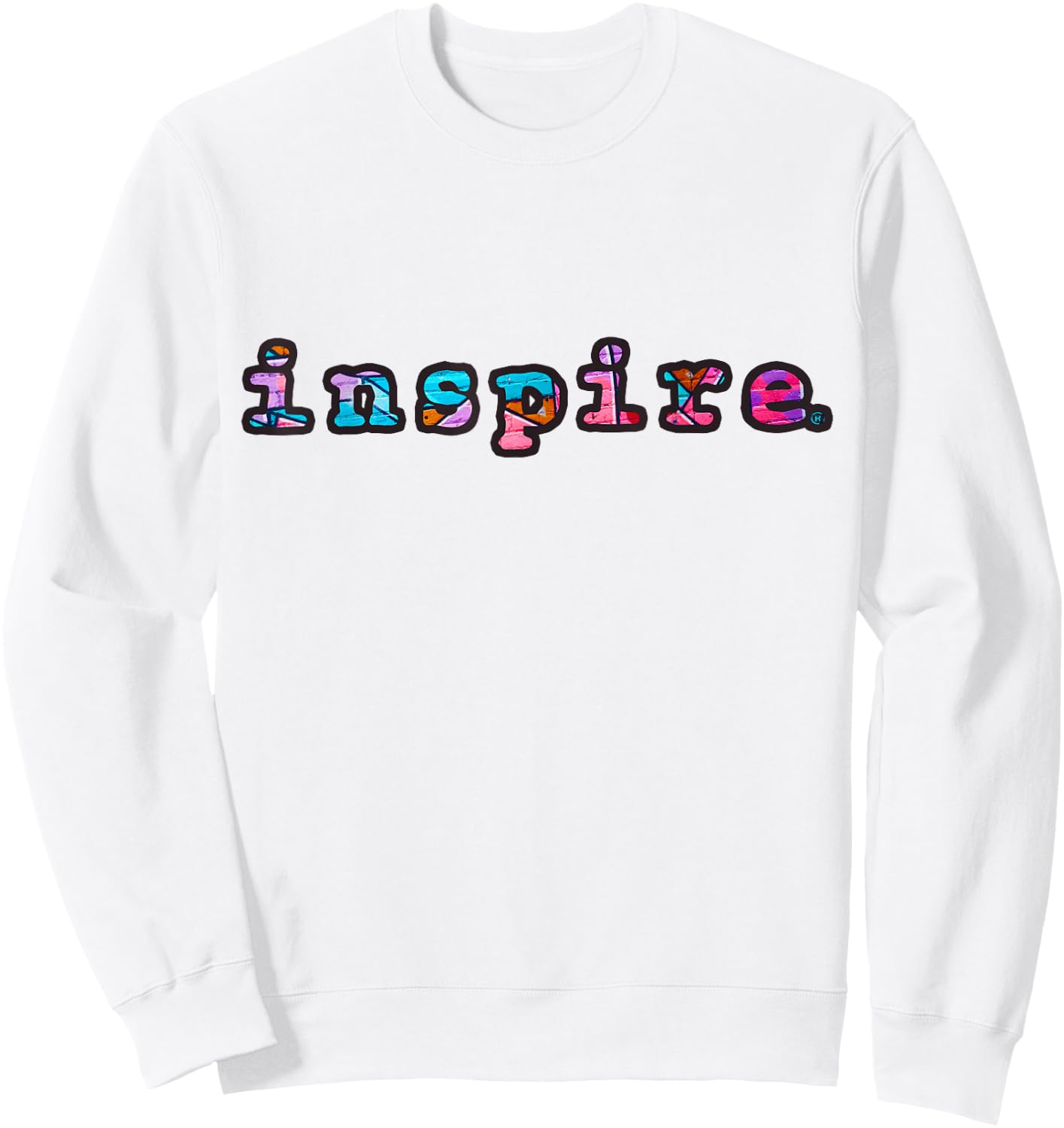 inspire Brand Graffiti Hip Hop Street Wear Gifts Men Women Sweatshirt - Sweatshirt | White