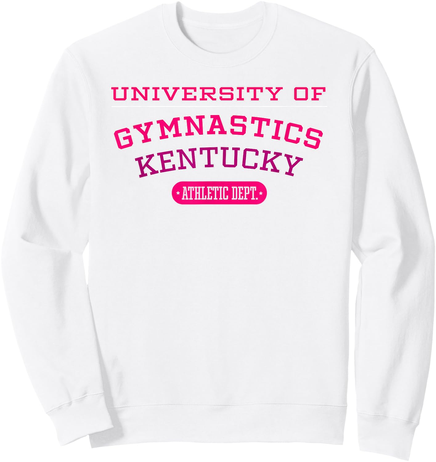 University of Gymnastics KENTUCKY Athletic Dept. Sweatshirt - Sweatshirt | White