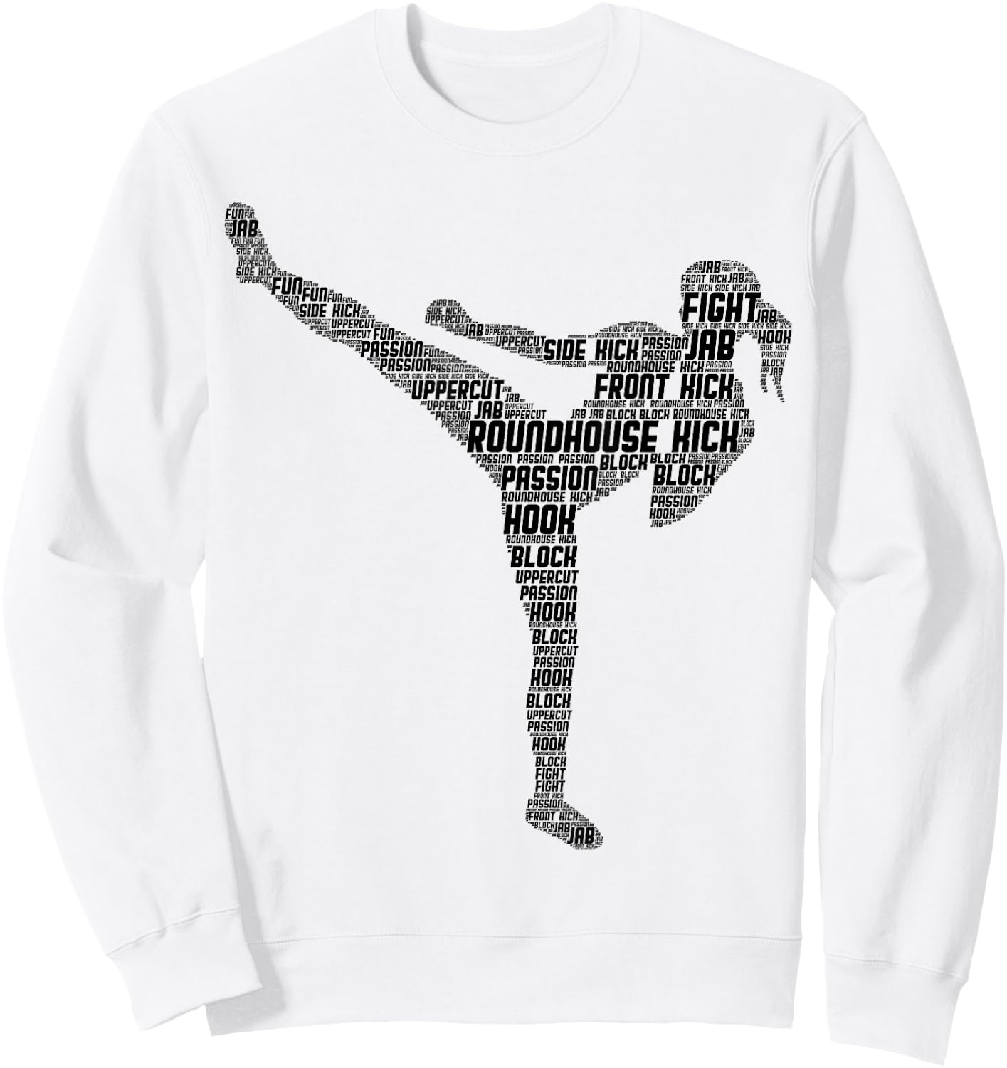 Kickboxing Kickboxer Karate Girls Women Kids Sweatshirt - Sweatshirt | White
