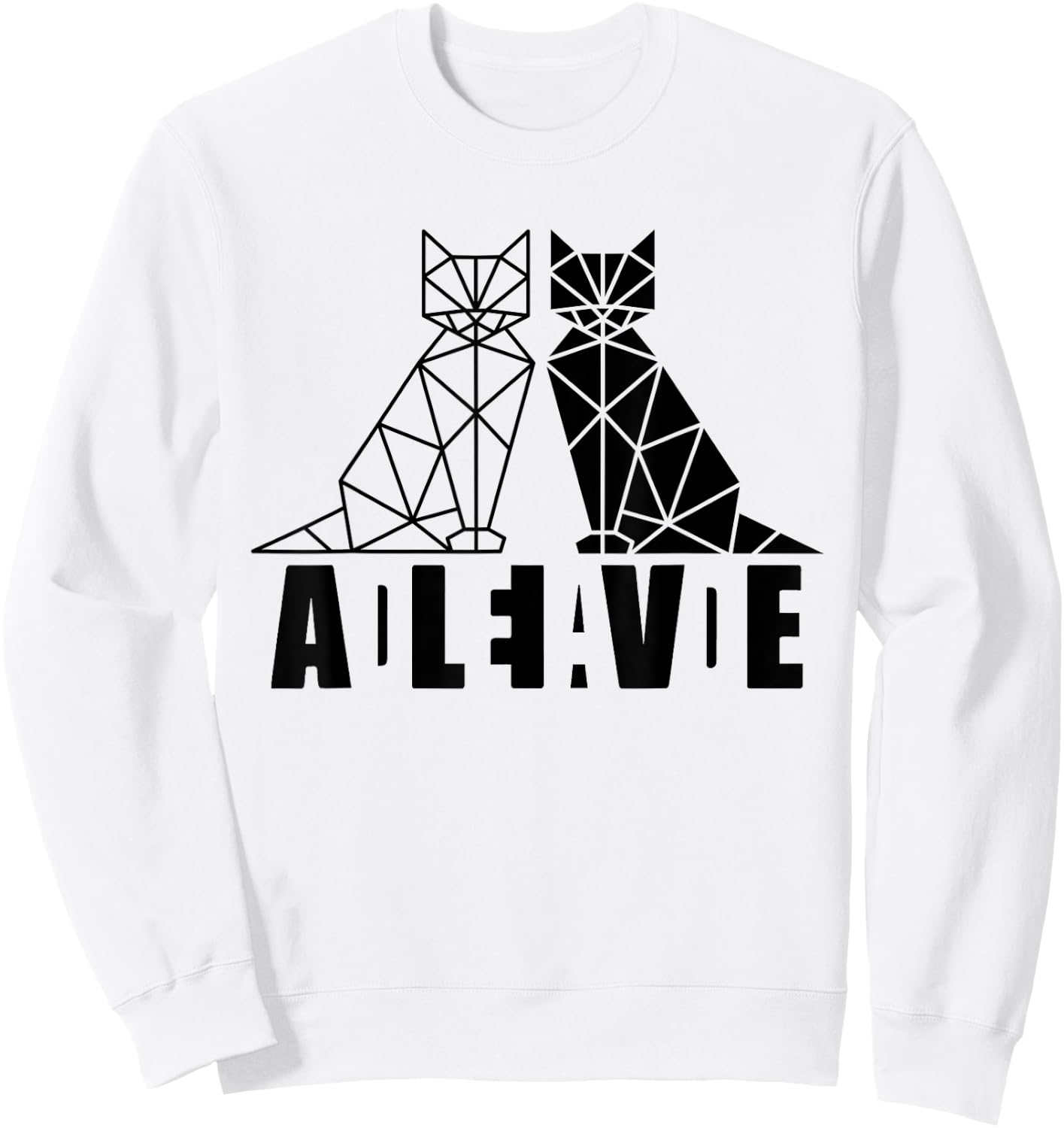 Schrödinger's Cat Science Dead & Alive Men Women Sweatshirt - Sweatshirt | White