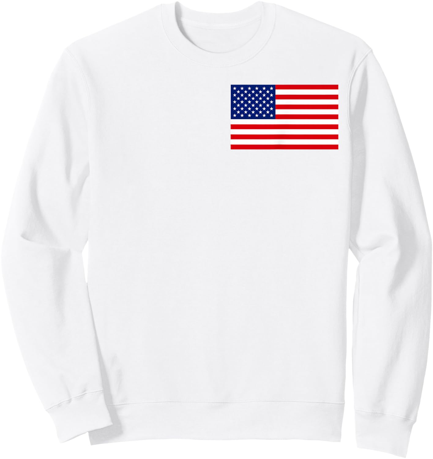 (2 Sides) 1776 2026 Patriotic USA Flag Eagle Freedom 250 Sweatshirt - Sweatshirt | White