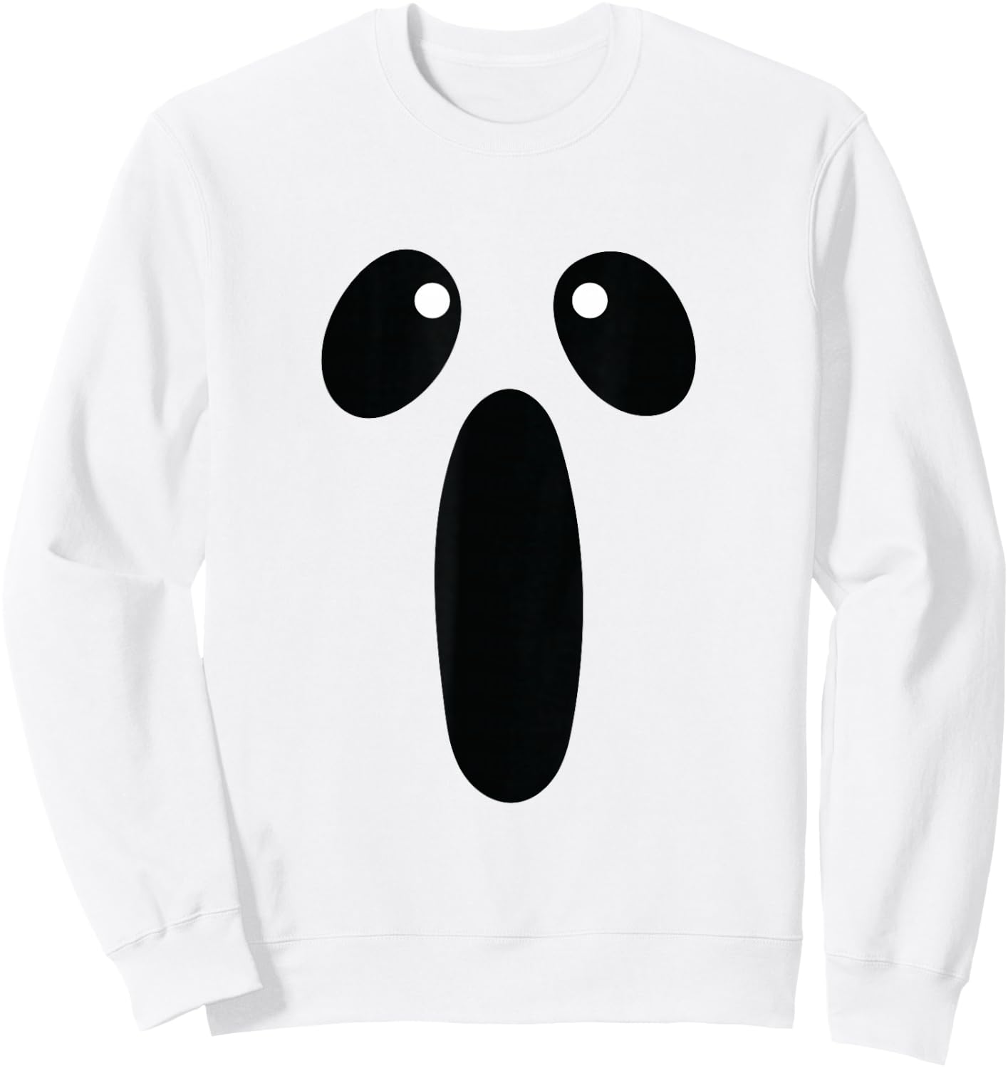 Ghost Halloween Shirt Women Men Ghost Funny Lazy Costume Sweatshirt - Sweatshirt | White