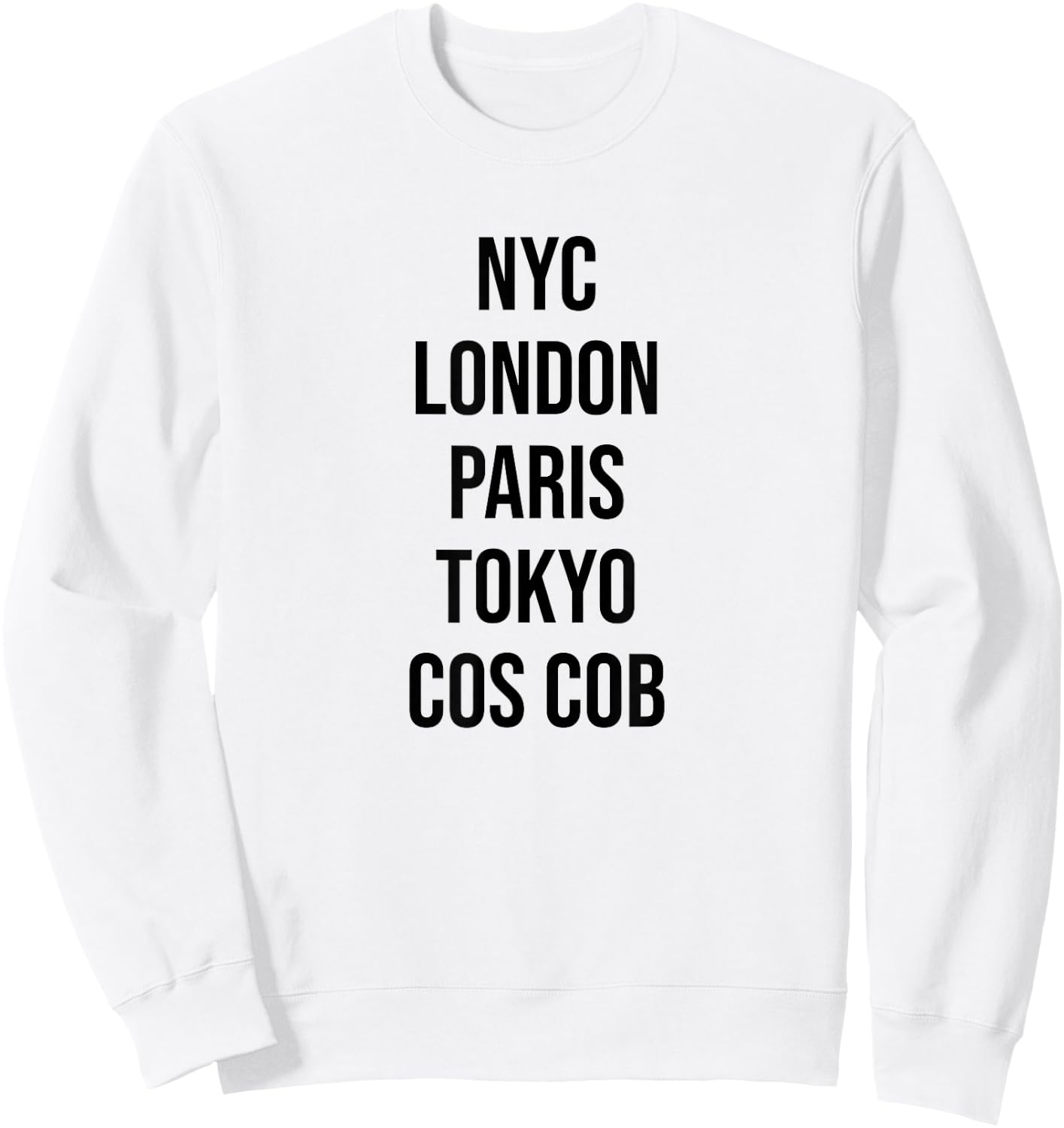 Cos Cob Connecticut Cos Cob CT Souvenir Sweatshirt - Sweatshirt | White