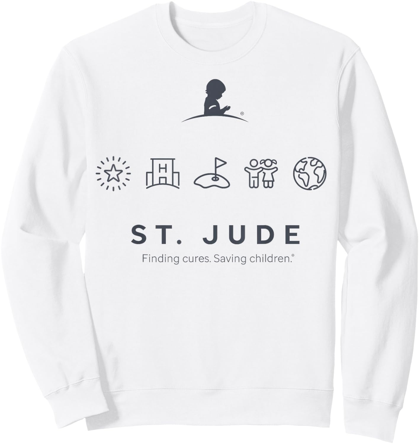 St. Jude Golf Icon Sweatshirt - Sweatshirt | White