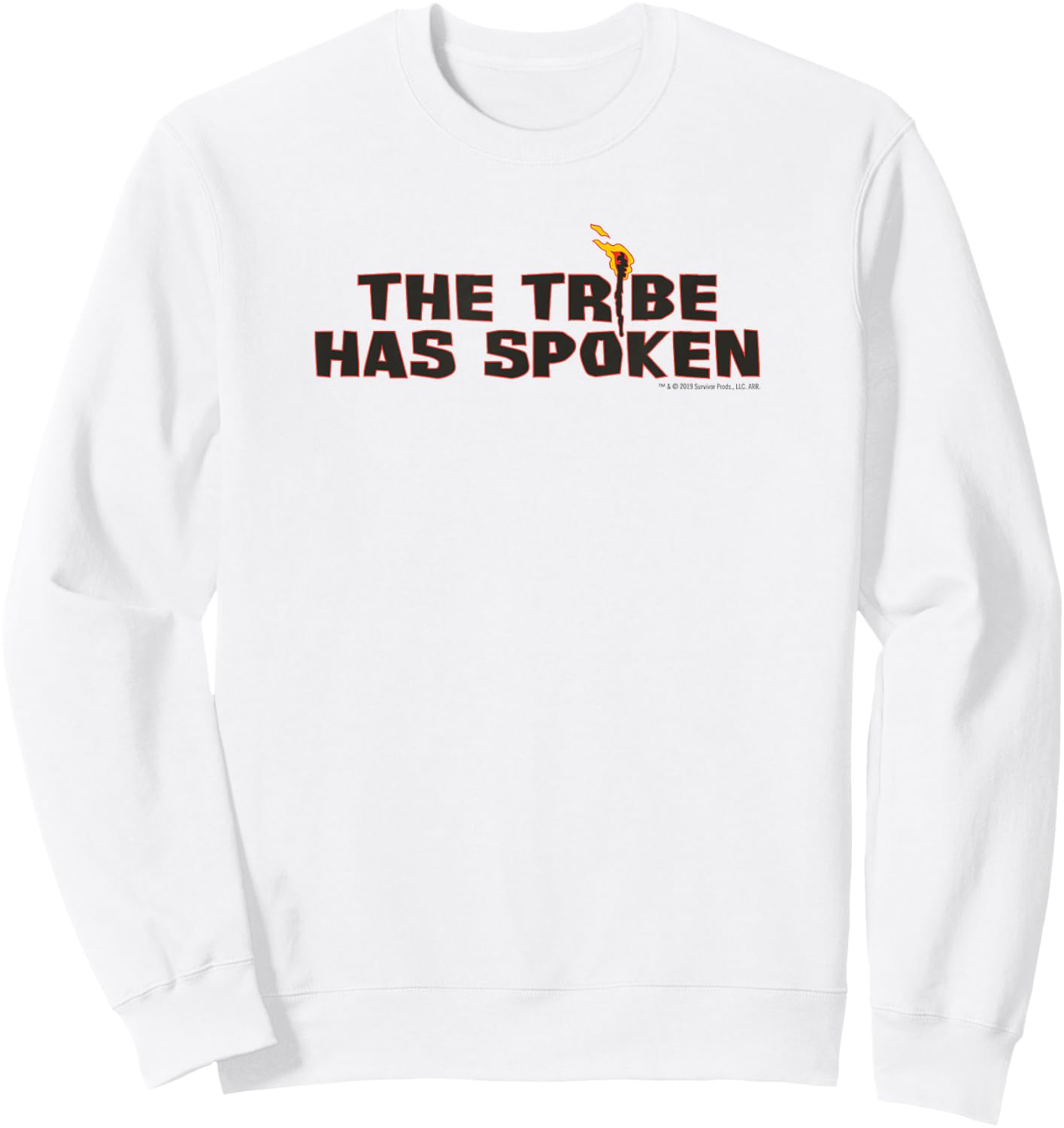 Survivor Island Torch The Tribe Has Spoken Sweatshirt - Sweatshirt | White