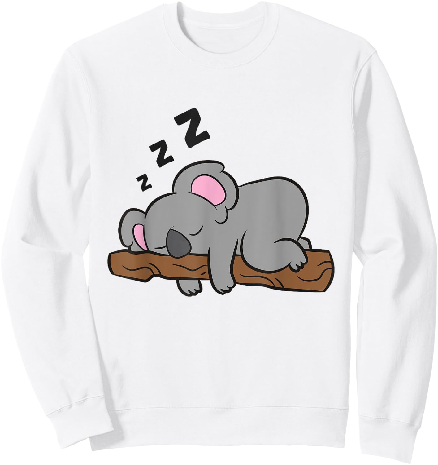 Cute Sleeping Koala Bear Lazy Koala Sweatshirt - Sweatshirt | White