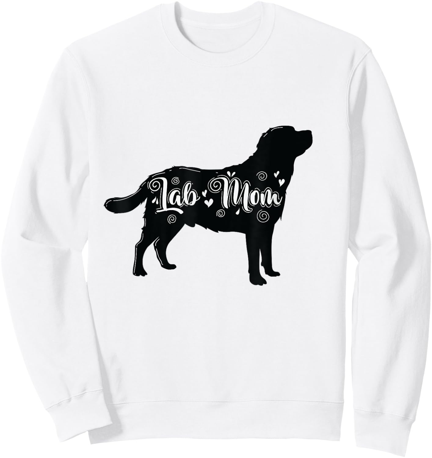 Lab Mom Labrador Dog Men Women Sweatshirt - Sweatshirt | White