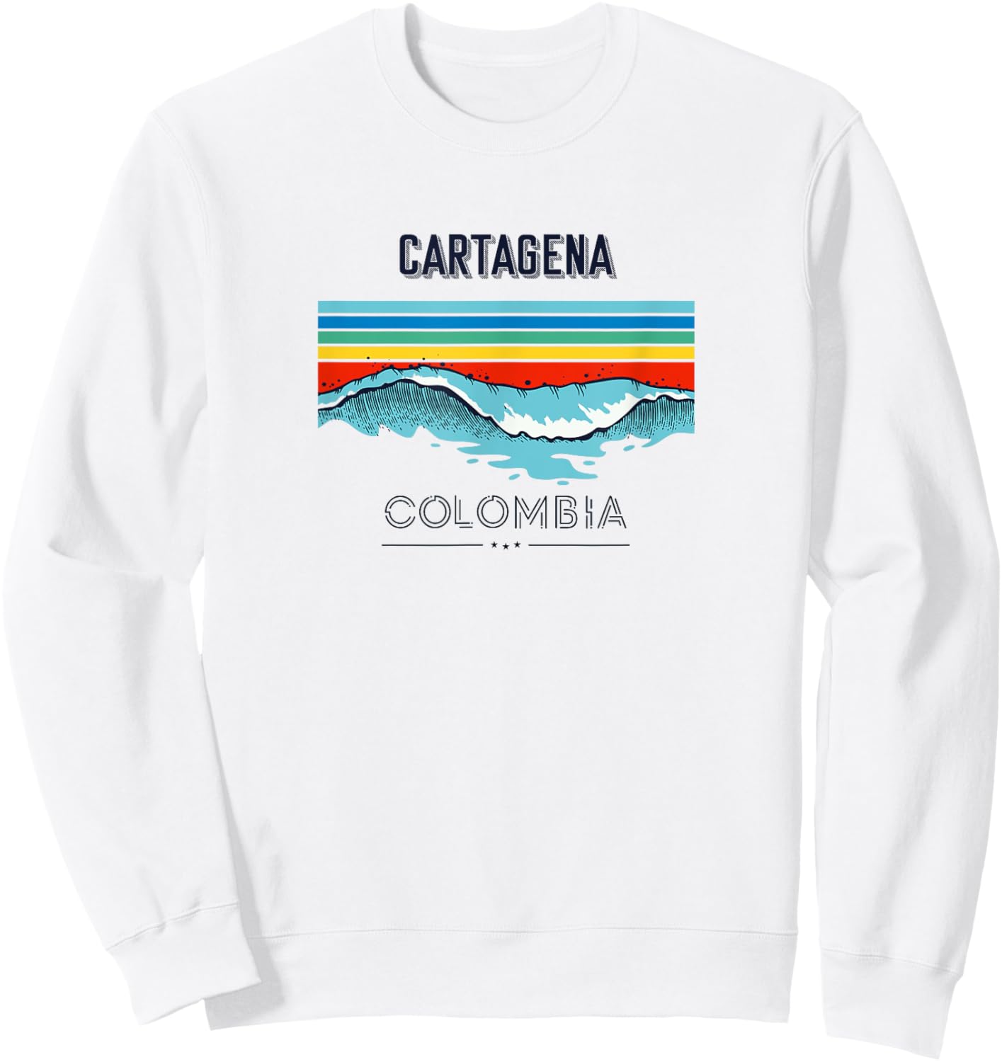 Cartagena Souvenir - Colombia Reminder Sweatshirt - Sweatshirt | White