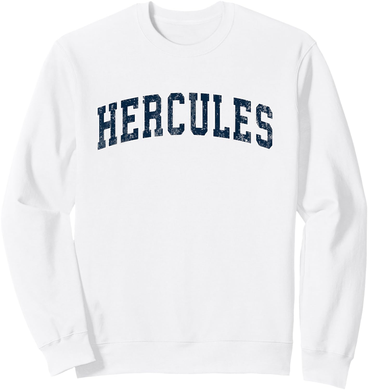 Hercules California CA Vintage Sports Design Navy Design Sweatshirt - Sweatshirt | White
