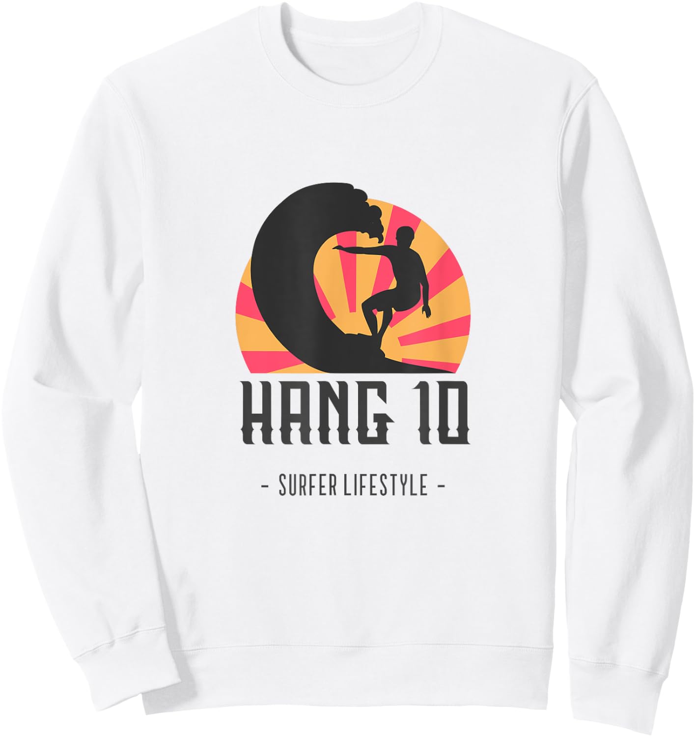 Hang 10 Sweatshirt - Sweatshirt | White