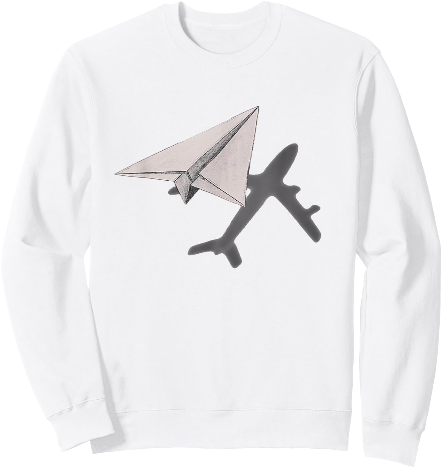 Funny Pilot paper Airplane for CO-pilots BOYS PARTY Sweatshirt - Sweatshirt | White