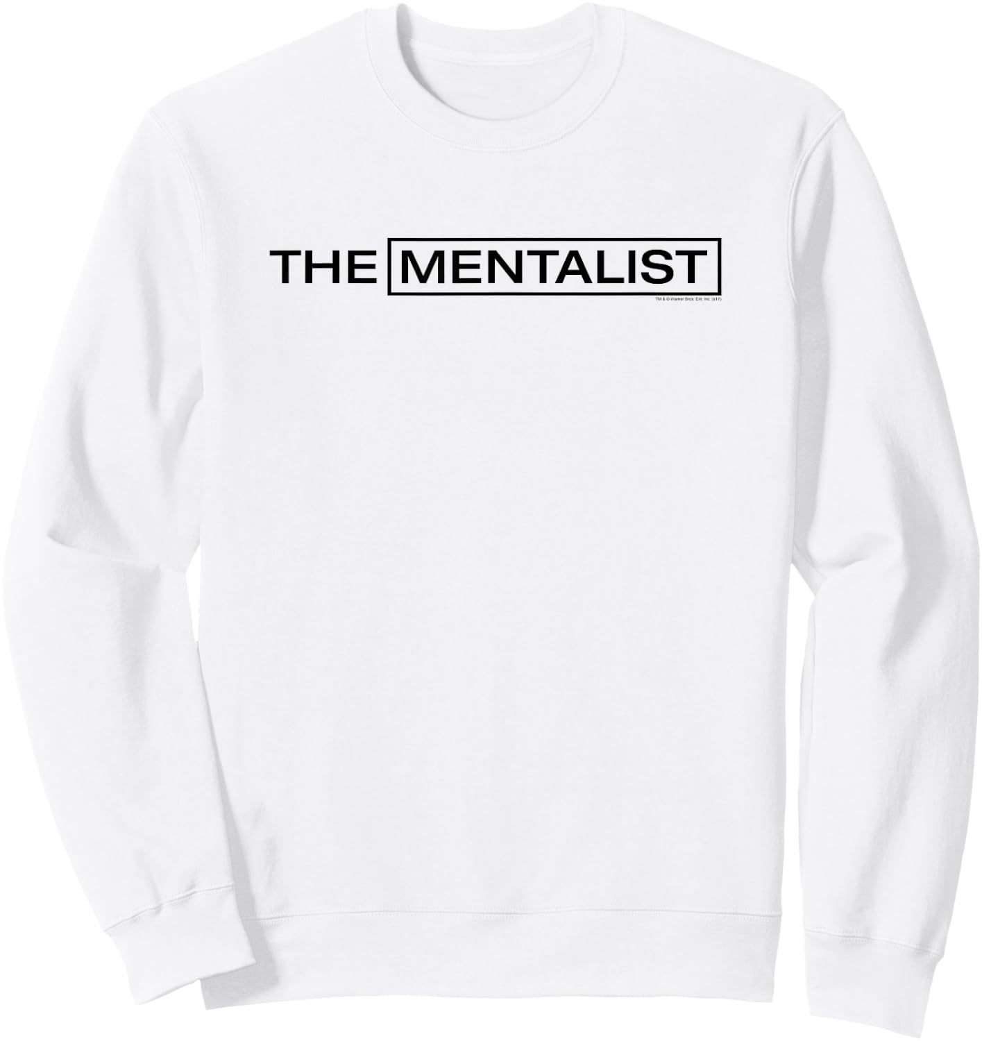 Warner Bros. The Mentalist Logo - Women's Adults & Kids - White - Short Sleeve - Classic Fit - Cotton Blend - TV Series Logo Sweatshirt - Sweatshirt | White