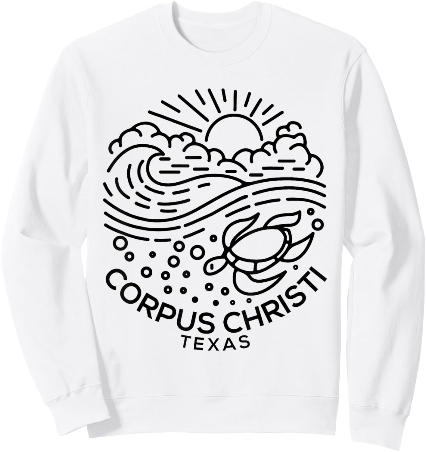 Corpus Christi TX Sweatshirt - Sweatshirt | White