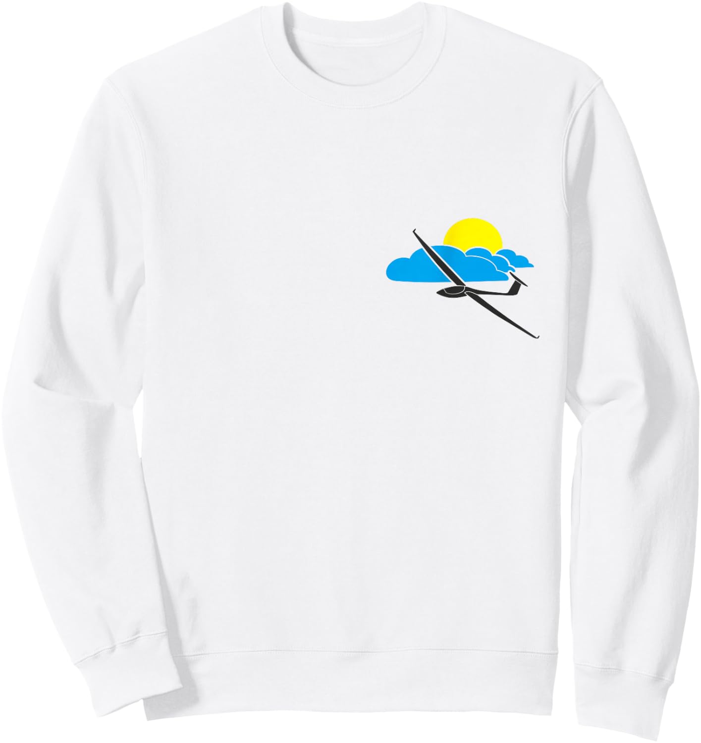 Gliding Glider Pilot Soar Soaring Thermals Sailplane T Shirt Sweatshirt - Sweatshirt | White