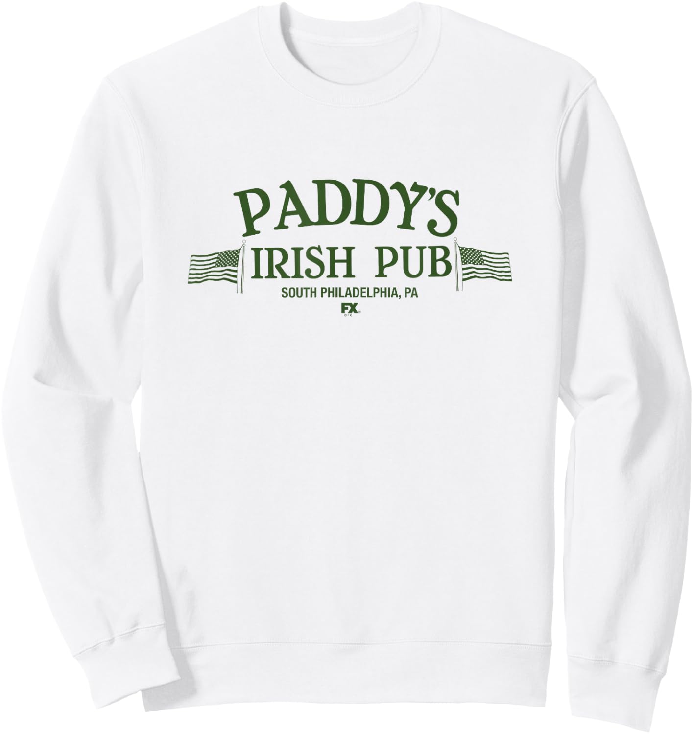 It's Always Sunny in Philadelphia Paddy's Irish Pub TV Show Sweatshirt - Sweatshirt | White