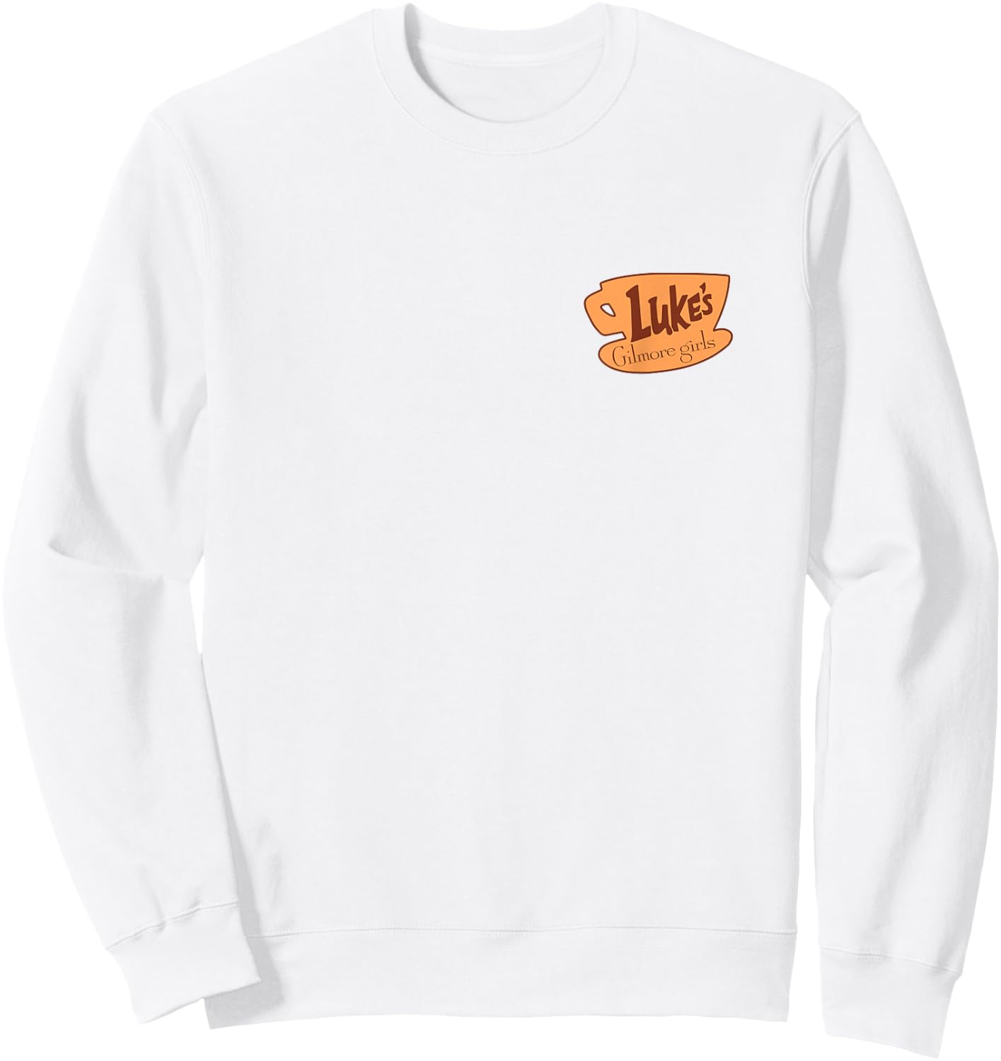 Gilmore Girls Eat at Luke's Diner Front and Back TV Show Sweatshirt - Sweatshirt | White